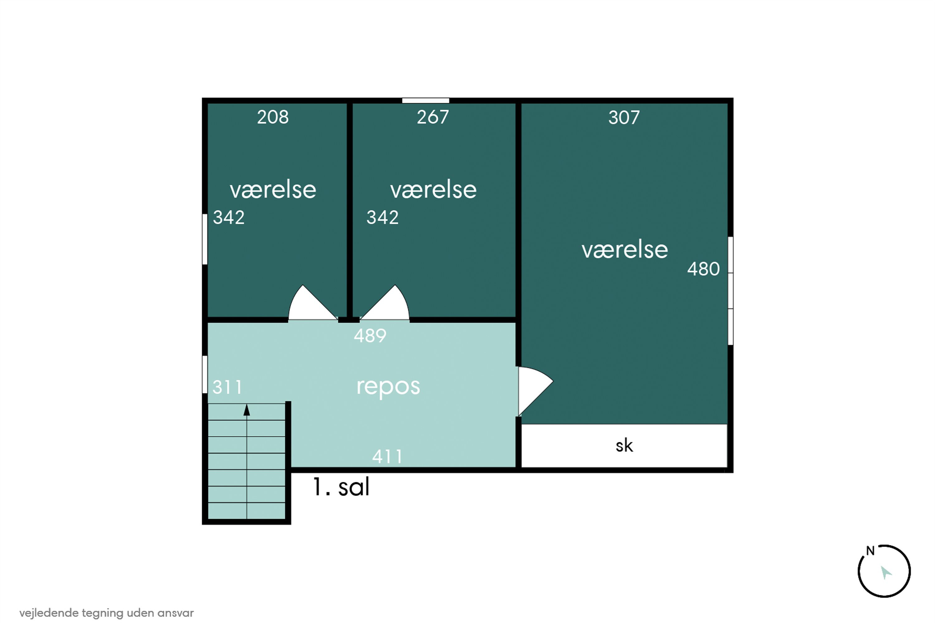 Plantegninger billede af Nørre Alle 3, 7280 Sønder Felding