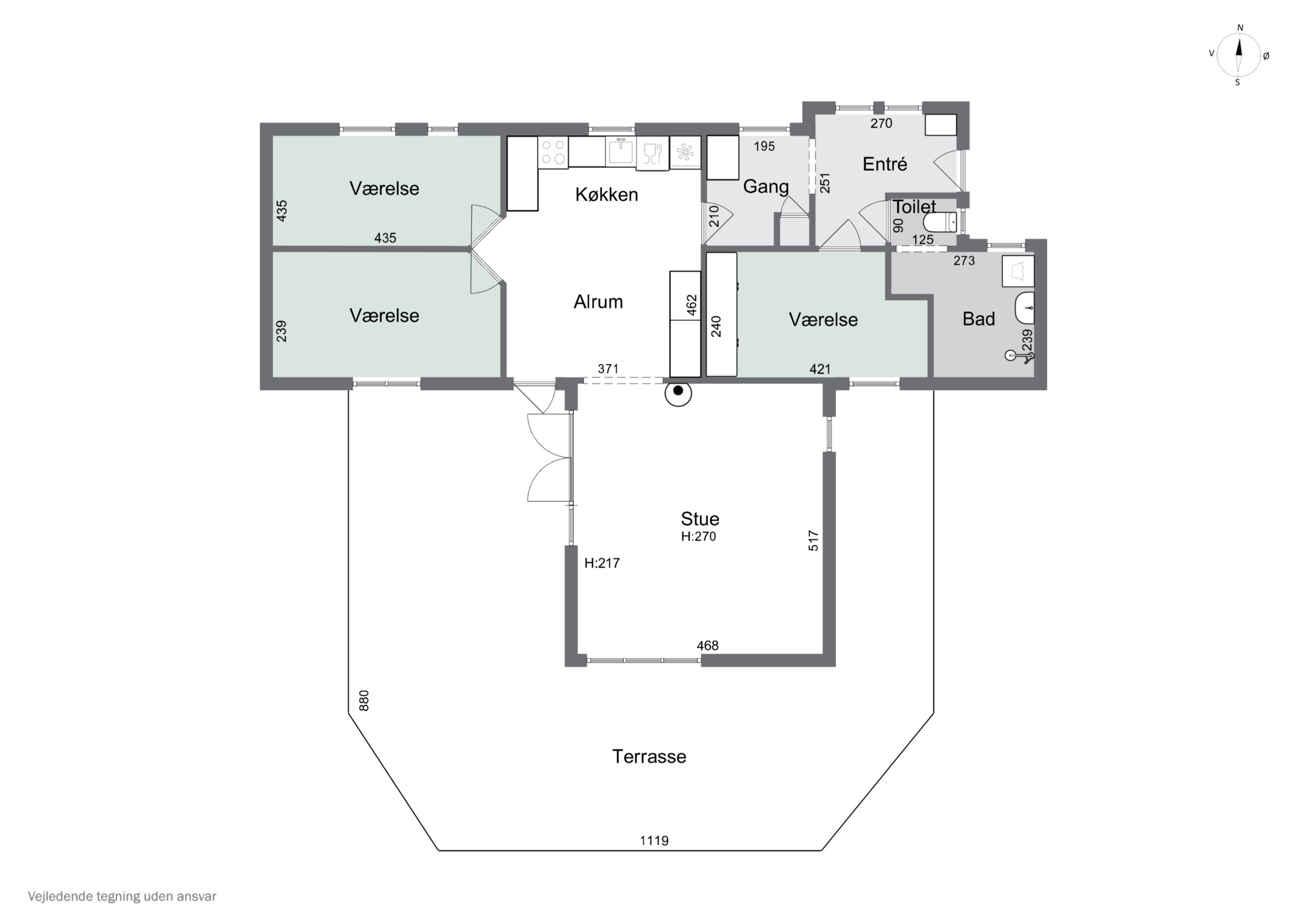Plantegninger billede af Hasselvej 5, 4040 Jyllinge
