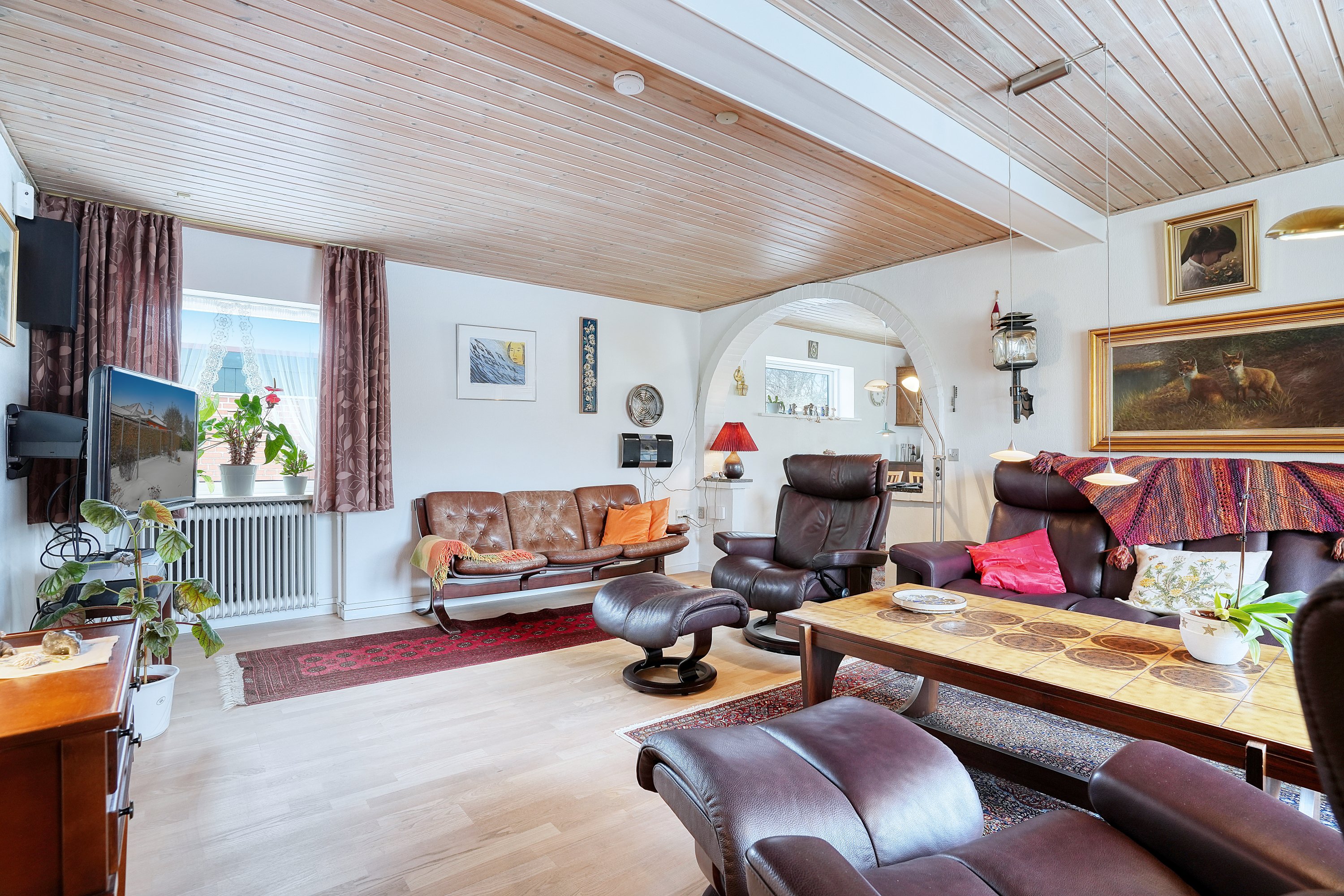 Fremhævet stue billede i fuldskærmstilstand. Billede af Bygaden 80, 4370 Store Merløse