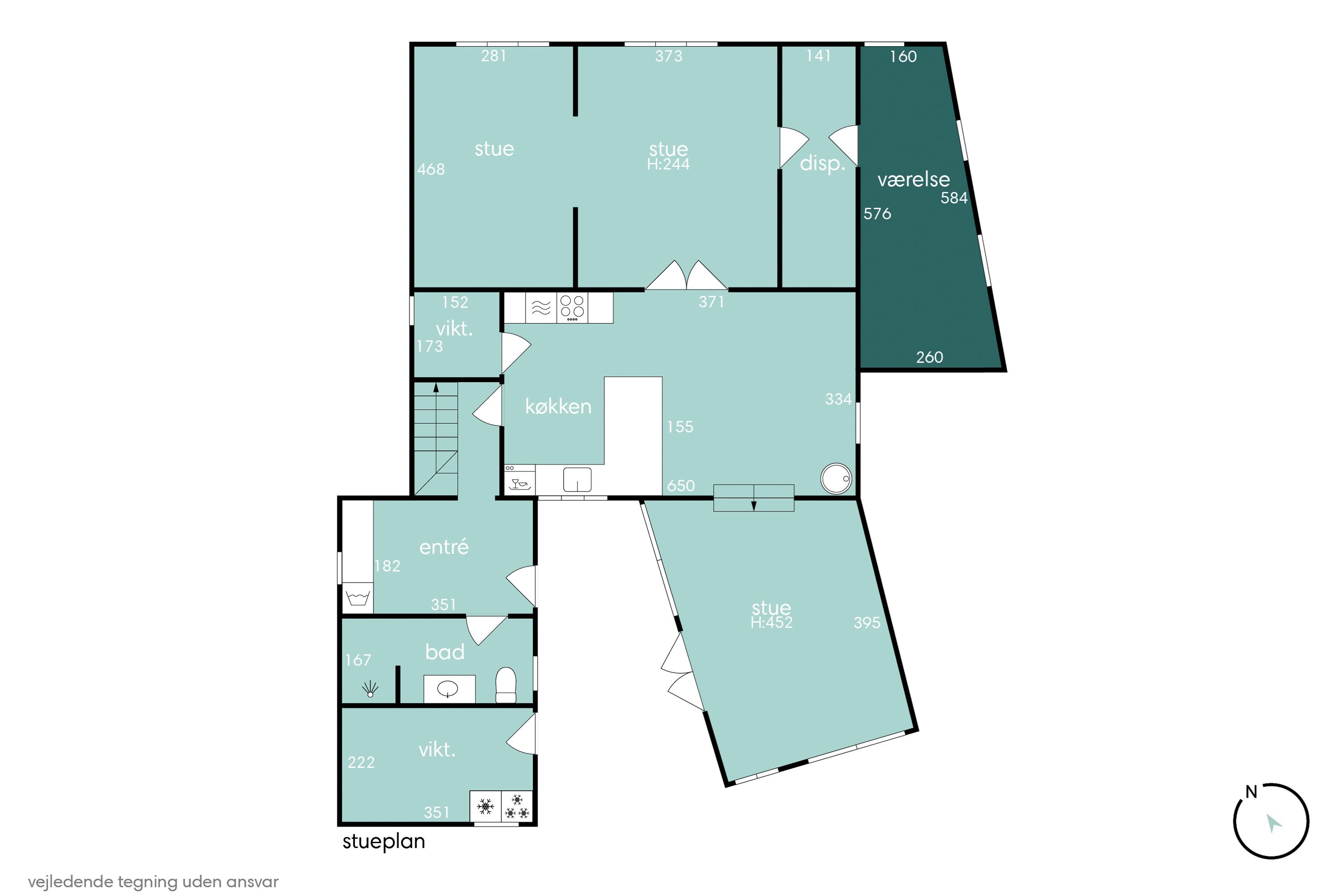 Plantegninger billede af Nørre Alle 3, 7280 Sønder Felding