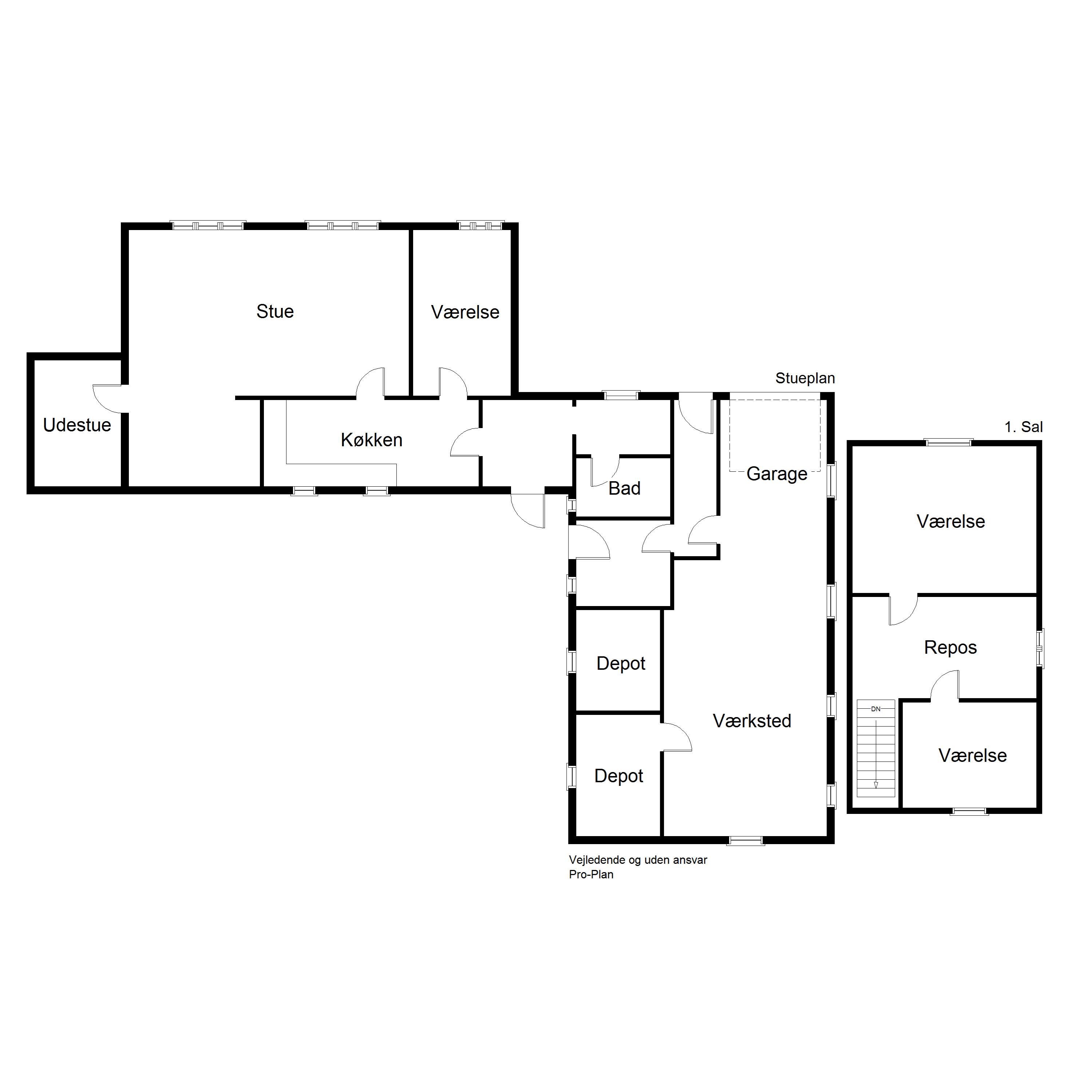 Plantegninger billede af Søndervig Landevej 22, Holmsland, 6950 Ringkøbing