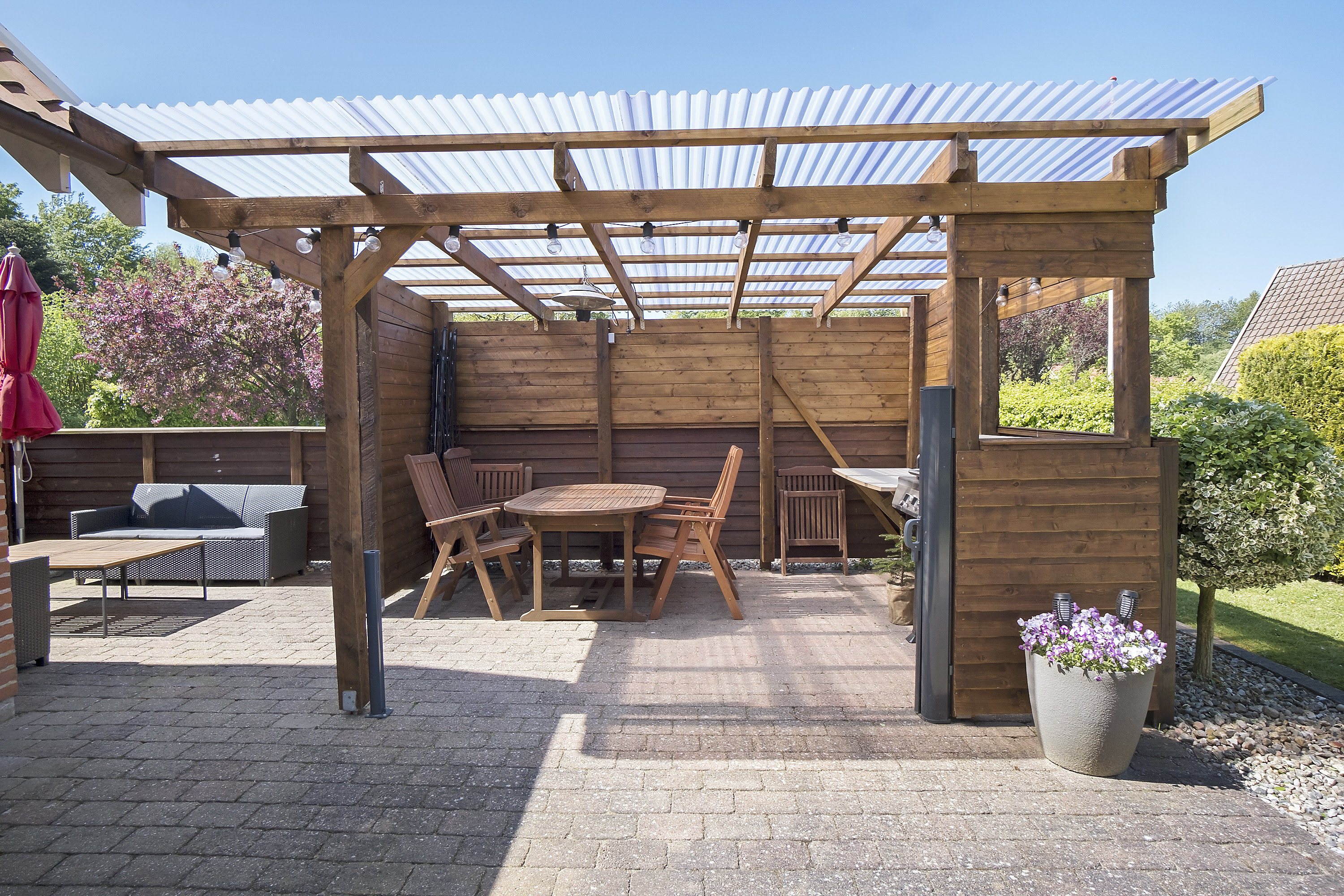 Fremhævet overdækket terrasse billede i fuldskærmstilstand. Billede af Vanggårdsvej 7, Andebølle, 5492 Vissenbjerg