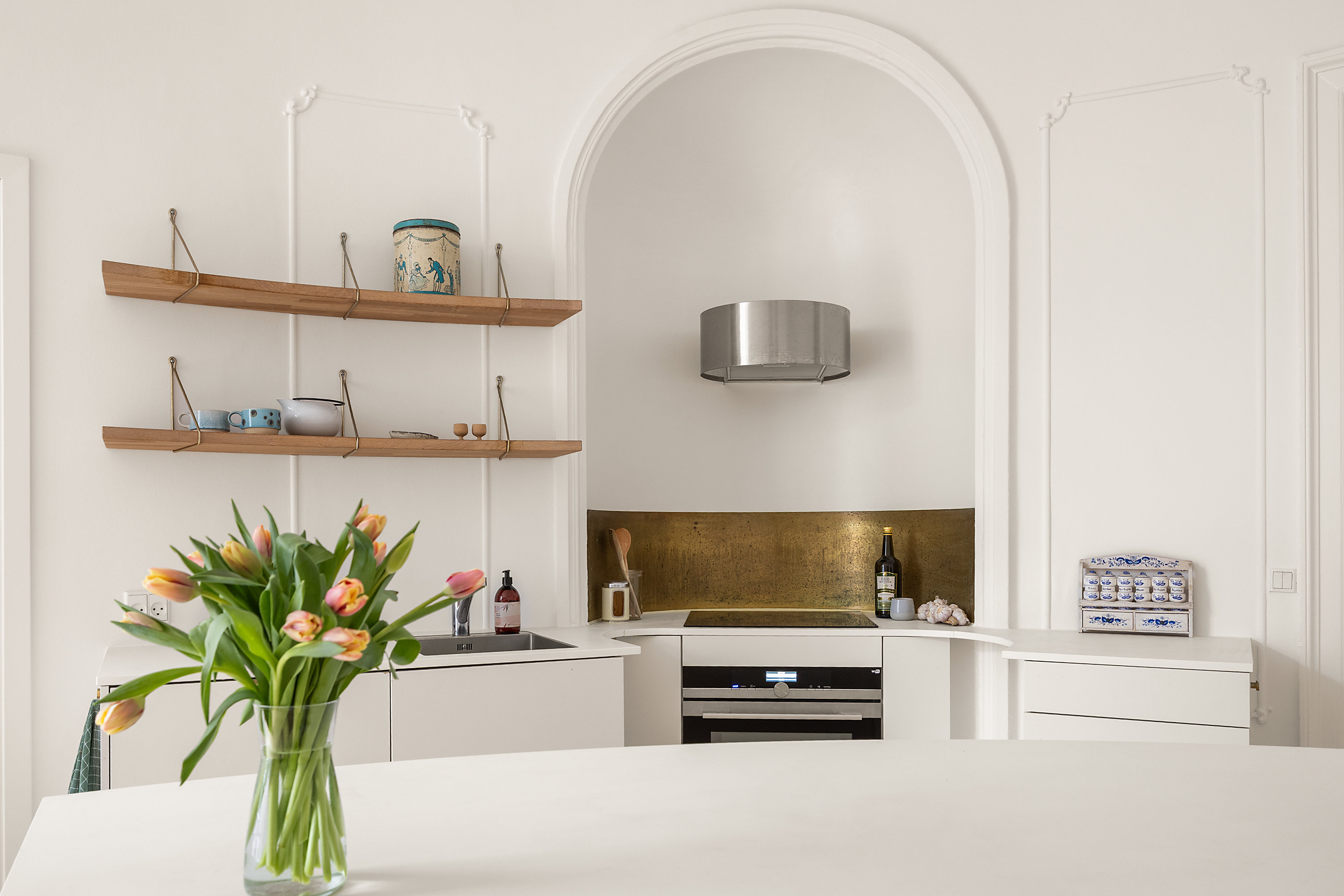 Fremhævet køkken billede i fuldskærmstilstand. Billede af Nørregade 36A, 1. tv., 1165 København K