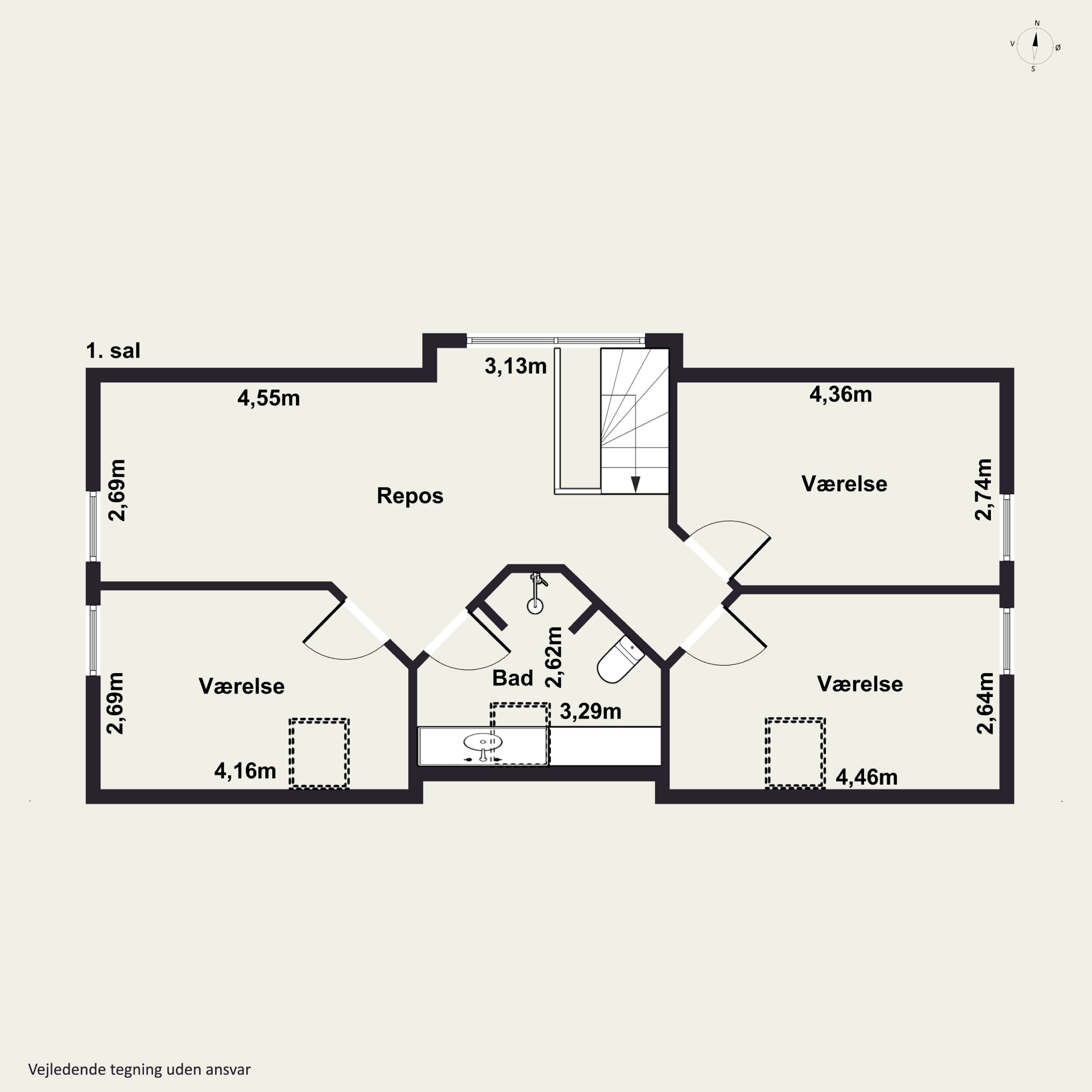 Plantegninger billede af Saturnvej 24, 4200 Slagelse