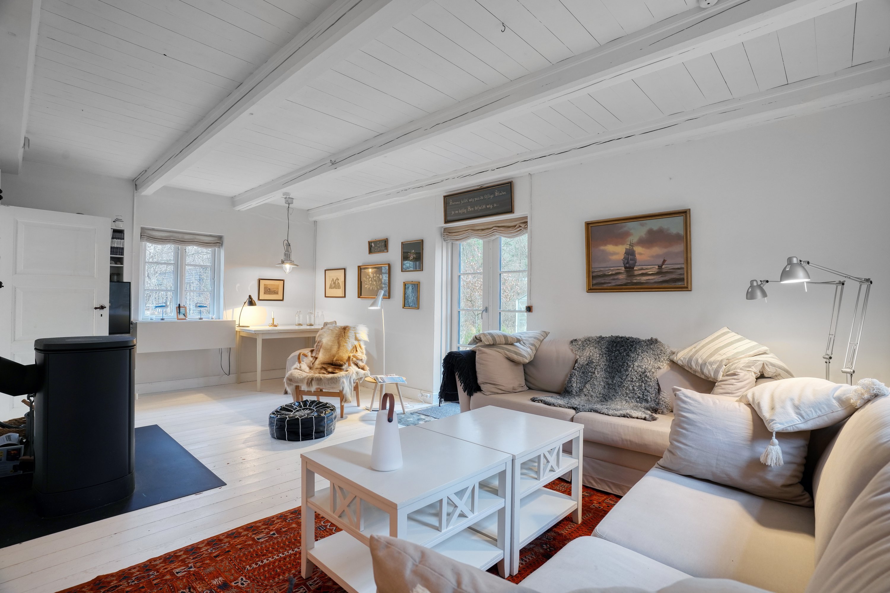 Fremhævet stue billede i fuldskærmstilstand. Billede af Hans Nielsensvej 6, Lumsås, 4500 Nykøbing Sj