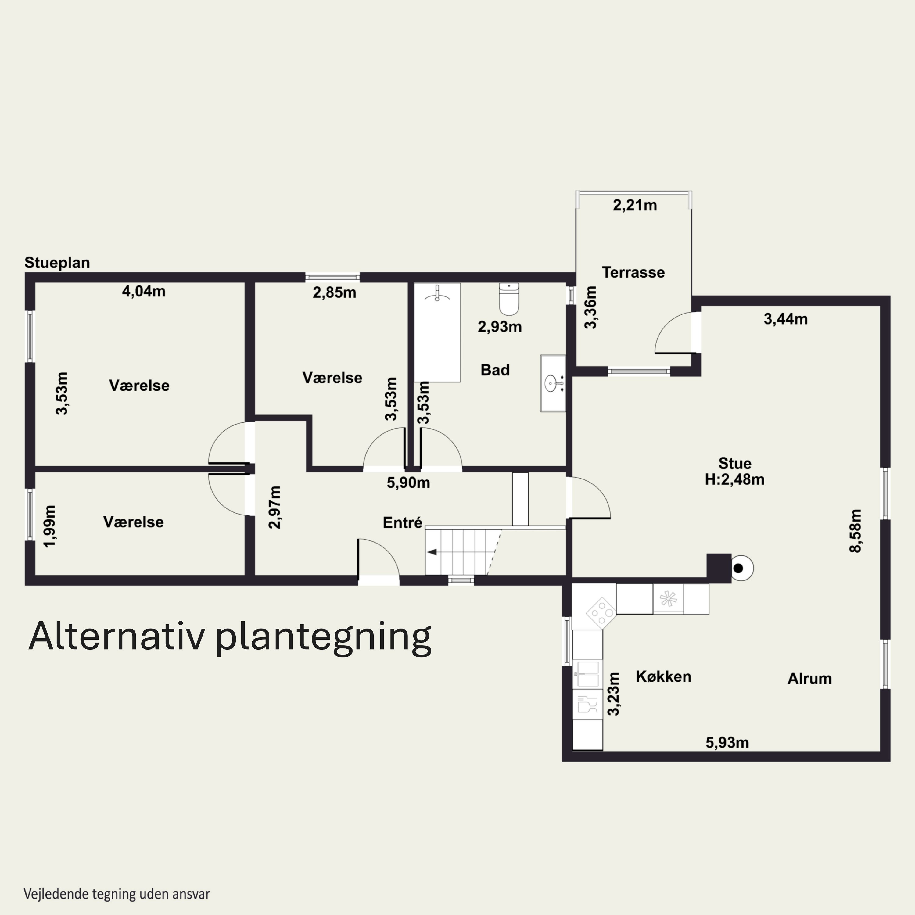 Plantegninger billede af Margrethelundsvej 1, 5700 Svendborg