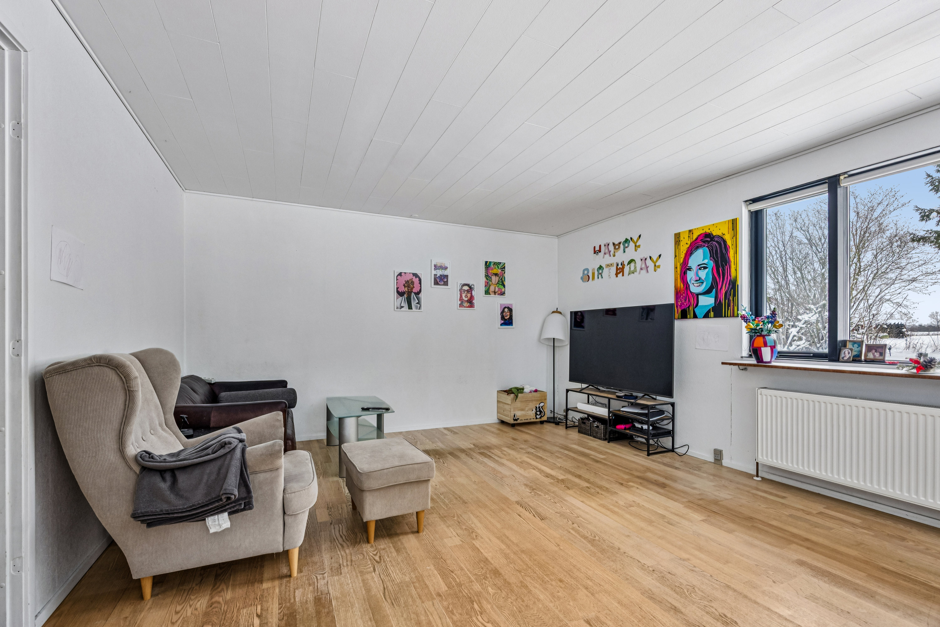 Fremhævet stue billede i fuldskærmstilstand. Billede af Bygaden 52, Hellested, 4652 Hårlev