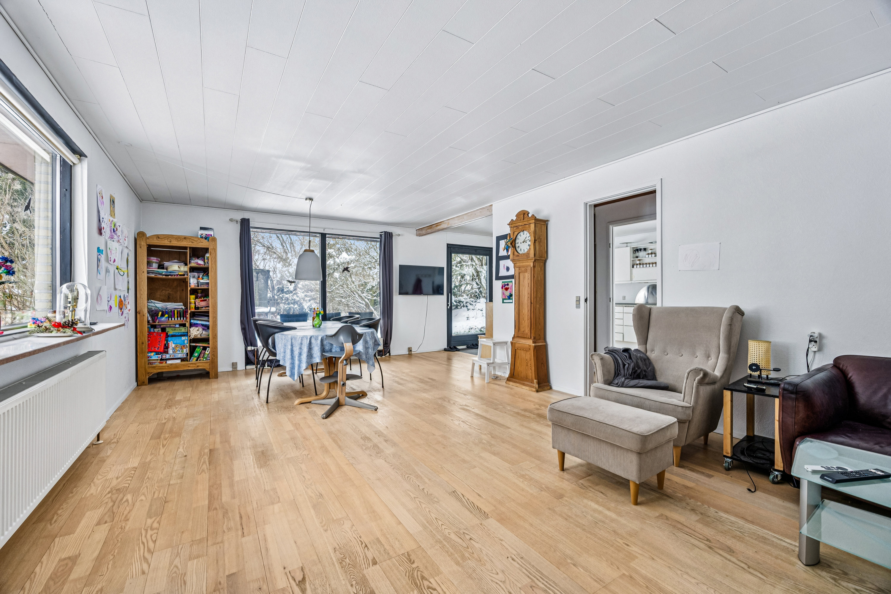 Fremhævet stue billede i fuldskærmstilstand. Billede af Bygaden 52, Hellested, 4652 Hårlev