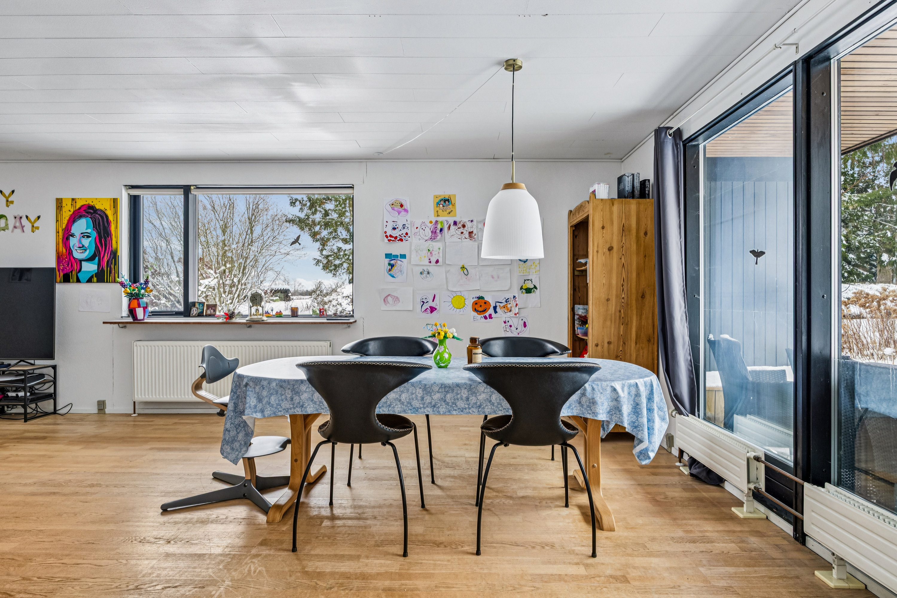 Fremhævet stue billede i fuldskærmstilstand. Billede af Bygaden 52, Hellested, 4652 Hårlev