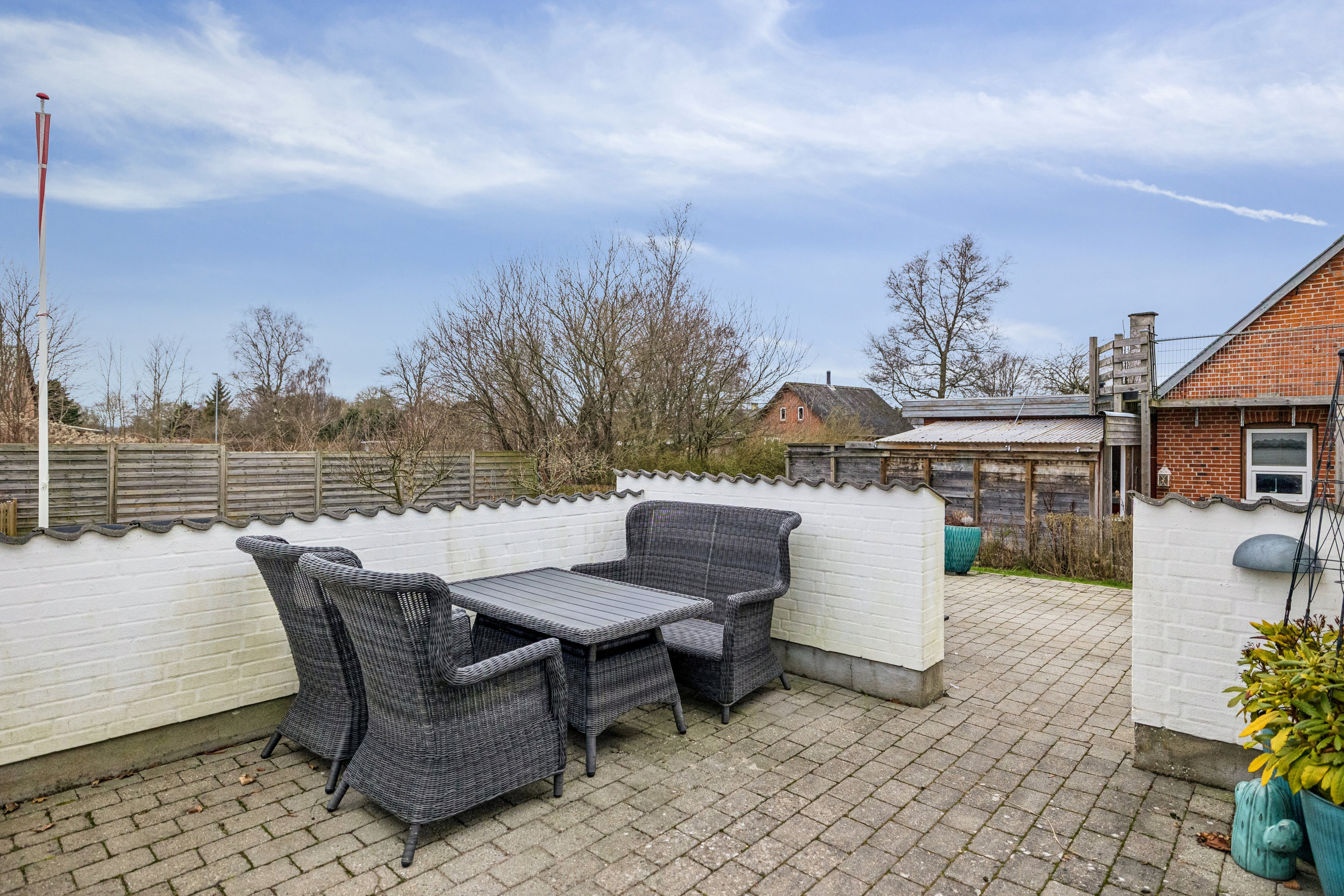 Fremhævet terrasse billede i fuldskærmstilstand. Billede af Lillemøllevej 1, Hvornum, 9500 Hobro