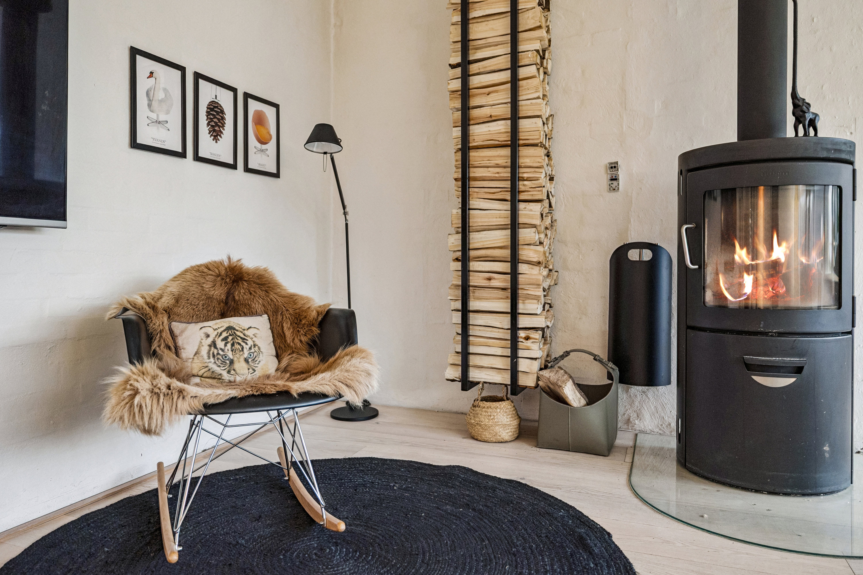 Fremhævet stue billede i fuldskærmstilstand. Billede af Højbovej 7, Handest, 8990 Fårup