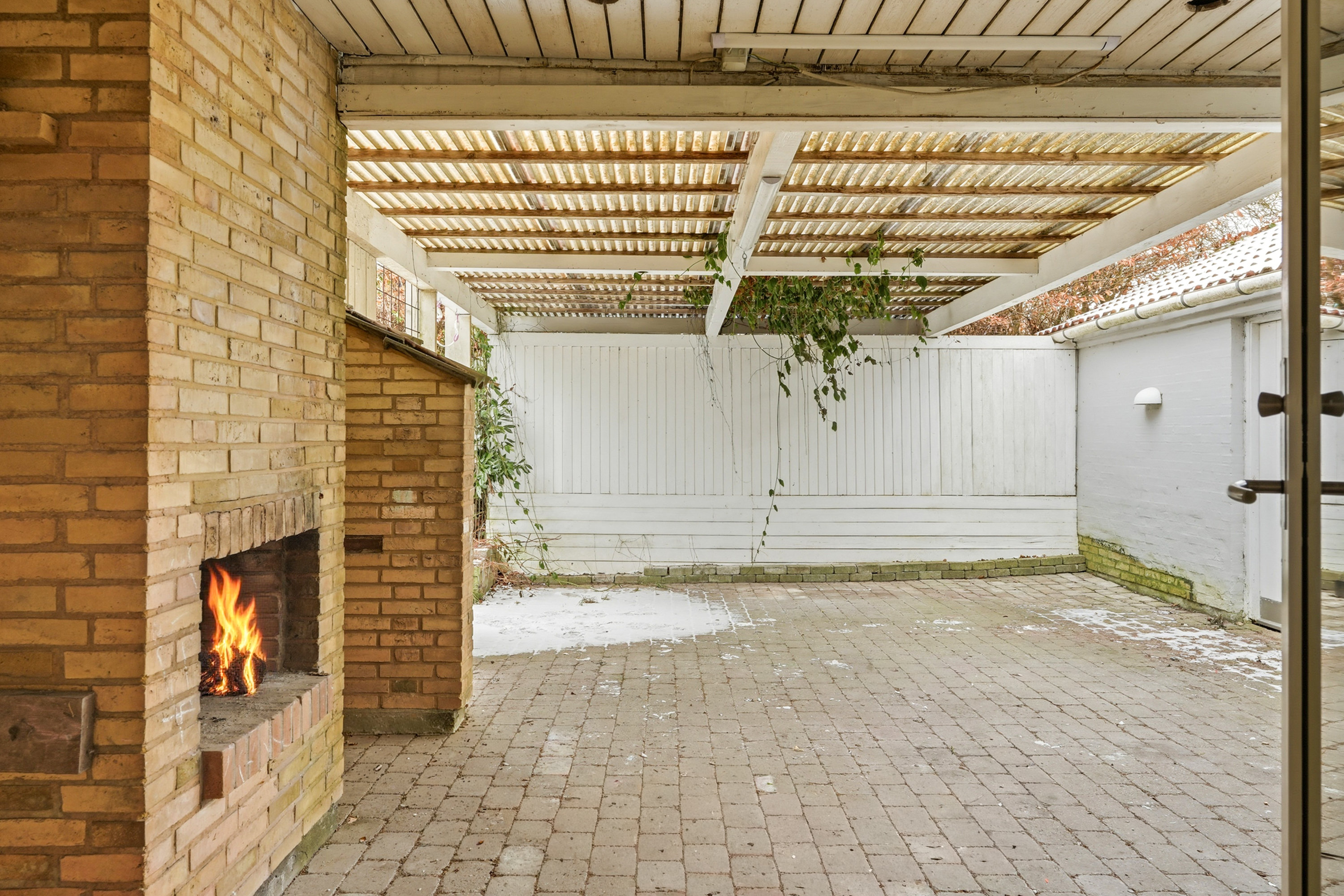 Fremhævet overdækket terrasse billede i fuldskærmstilstand. Billede af Liljevænget 7, Skallebølle, 5492 Vissenbjerg