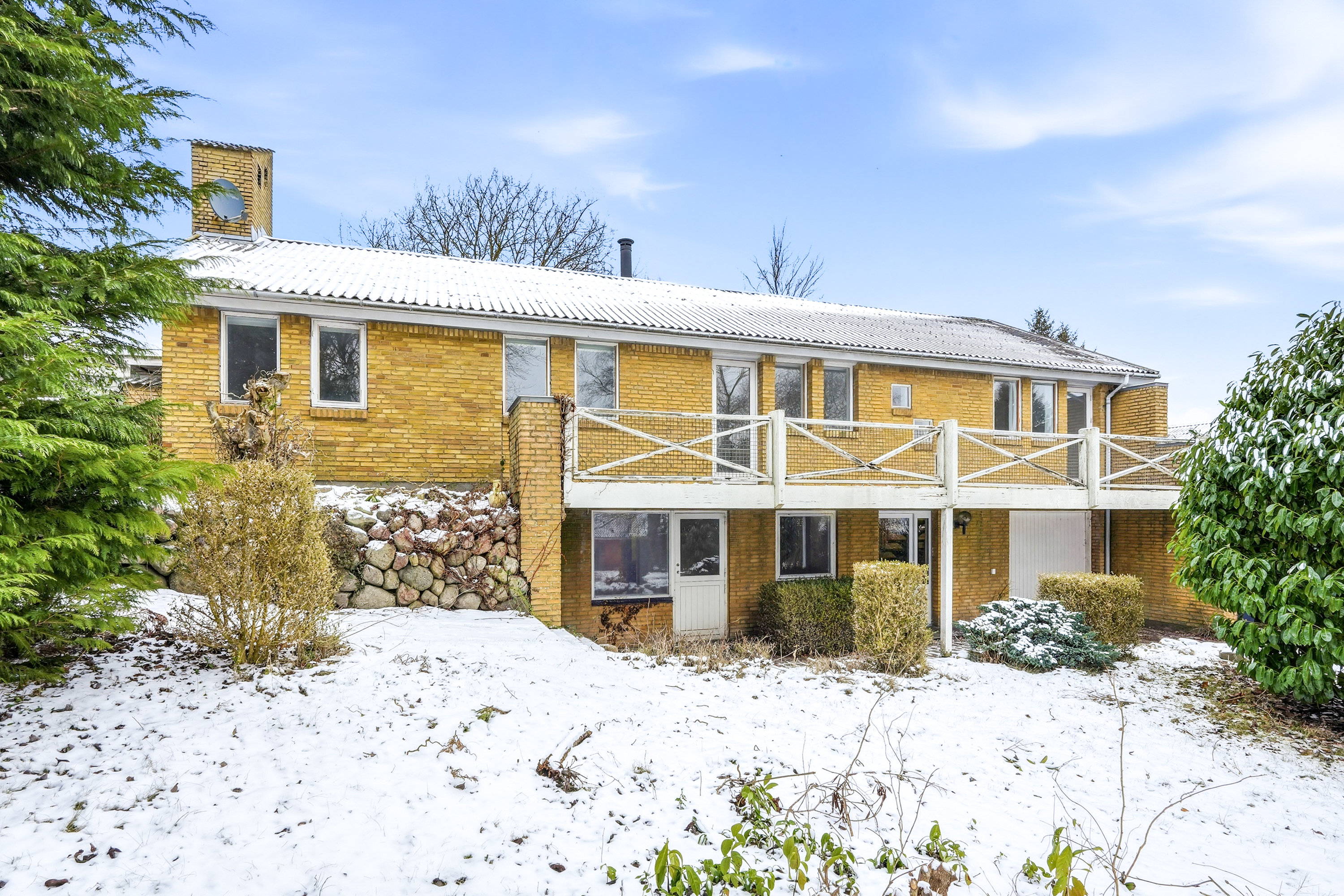 Fremhævet facade billede i fuldskærmstilstand. Billede af Liljevænget 7, Skallebølle, 5492 Vissenbjerg