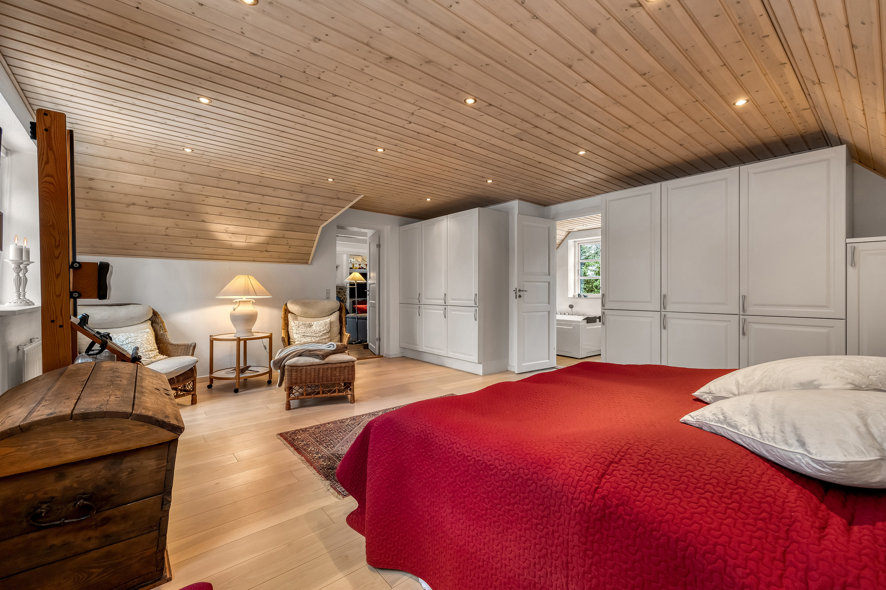 Fremhævet soveværelse billede i fuldskærmstilstand. Billede af Byåsen 55, Rødkilde, 3250 Gilleleje