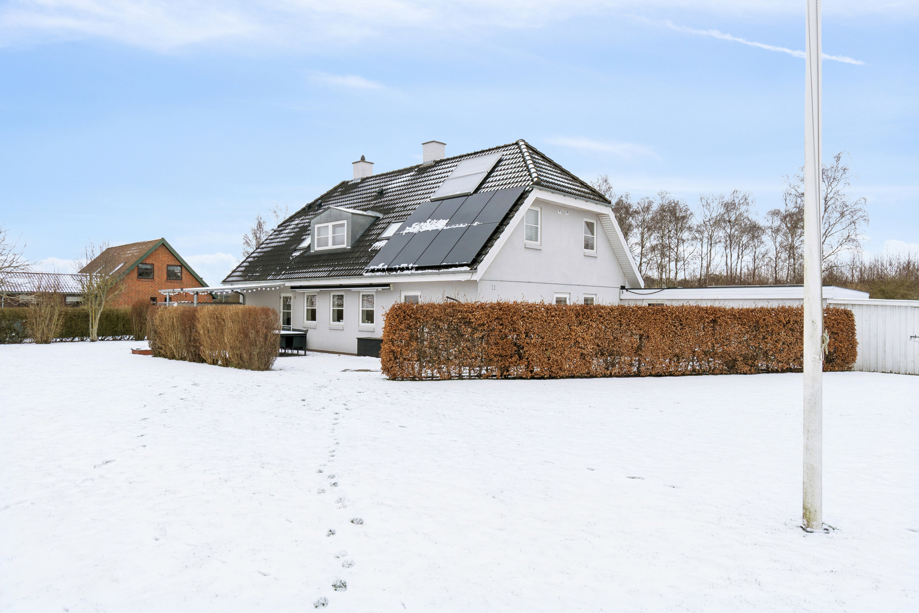 Fremhævet set fra vejen billede i fuldskærmstilstand. Billede af Egebjergvej 104, Sørbymagle, 4200 Slagelse