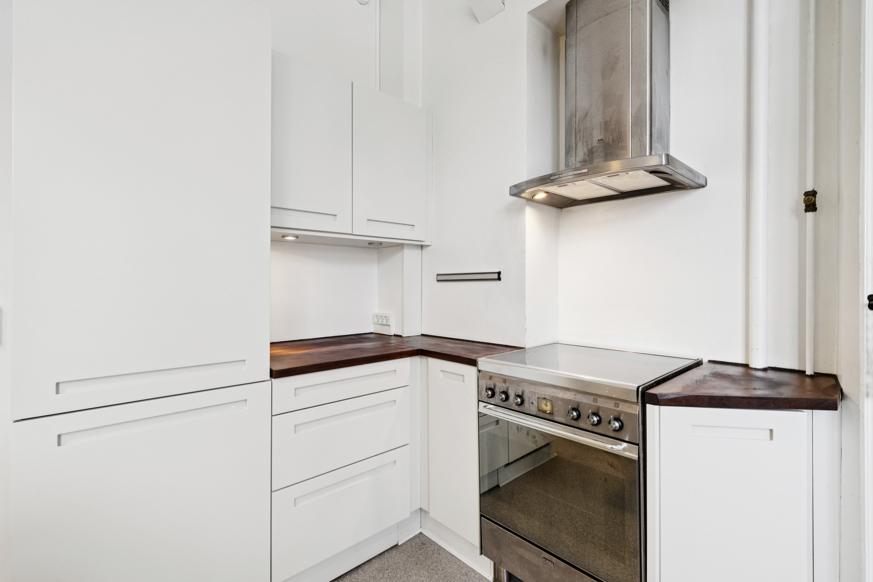 Fremhævet køkken billede i fuldskærmstilstand. Billede af Henrik Steffens Vej 6, 3. th., 1866 Frederiksberg C