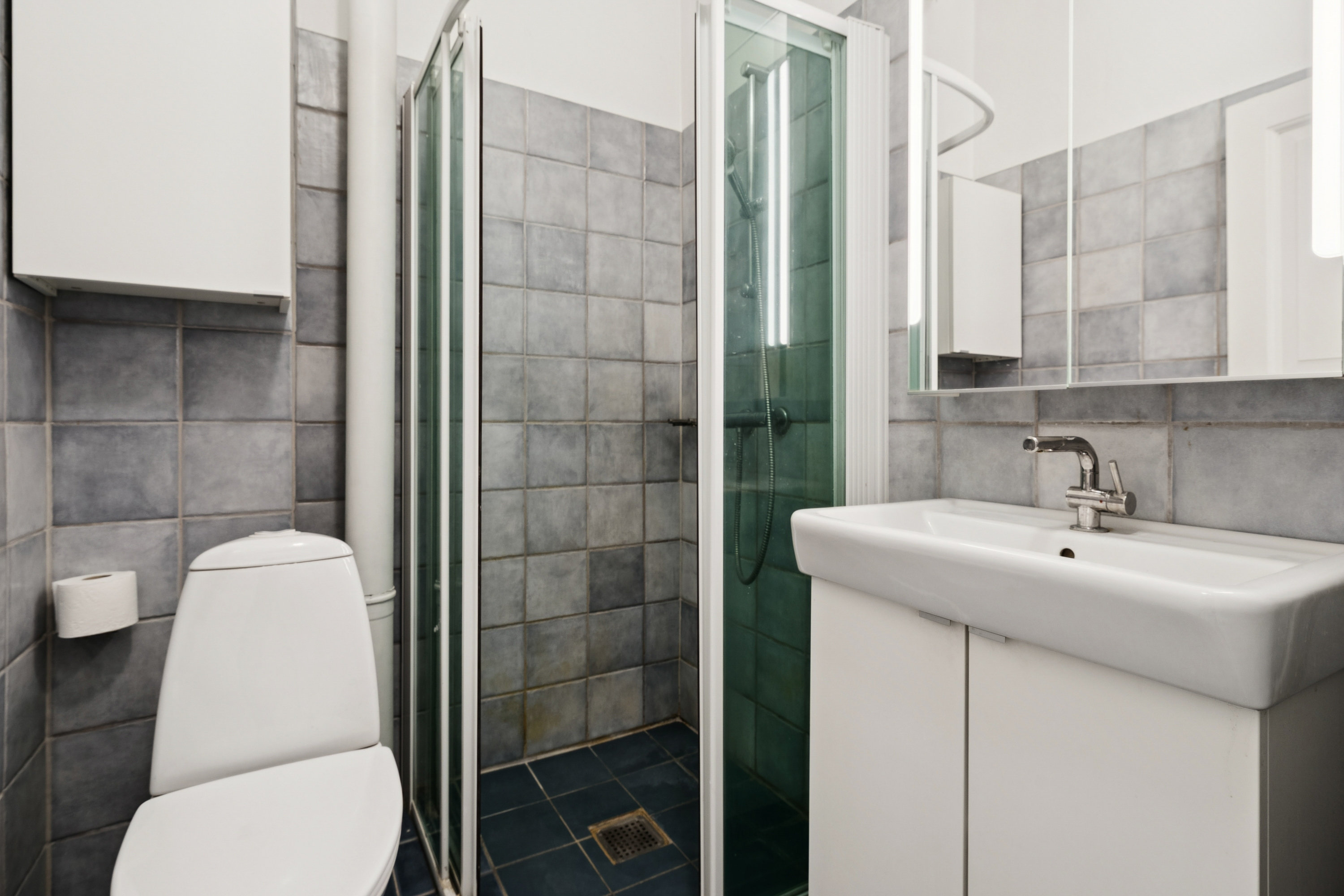 Fremhævet badeværelse billede i fuldskærmstilstand. Billede af Henrik Steffens Vej 6, 3. th., 1866 Frederiksberg C