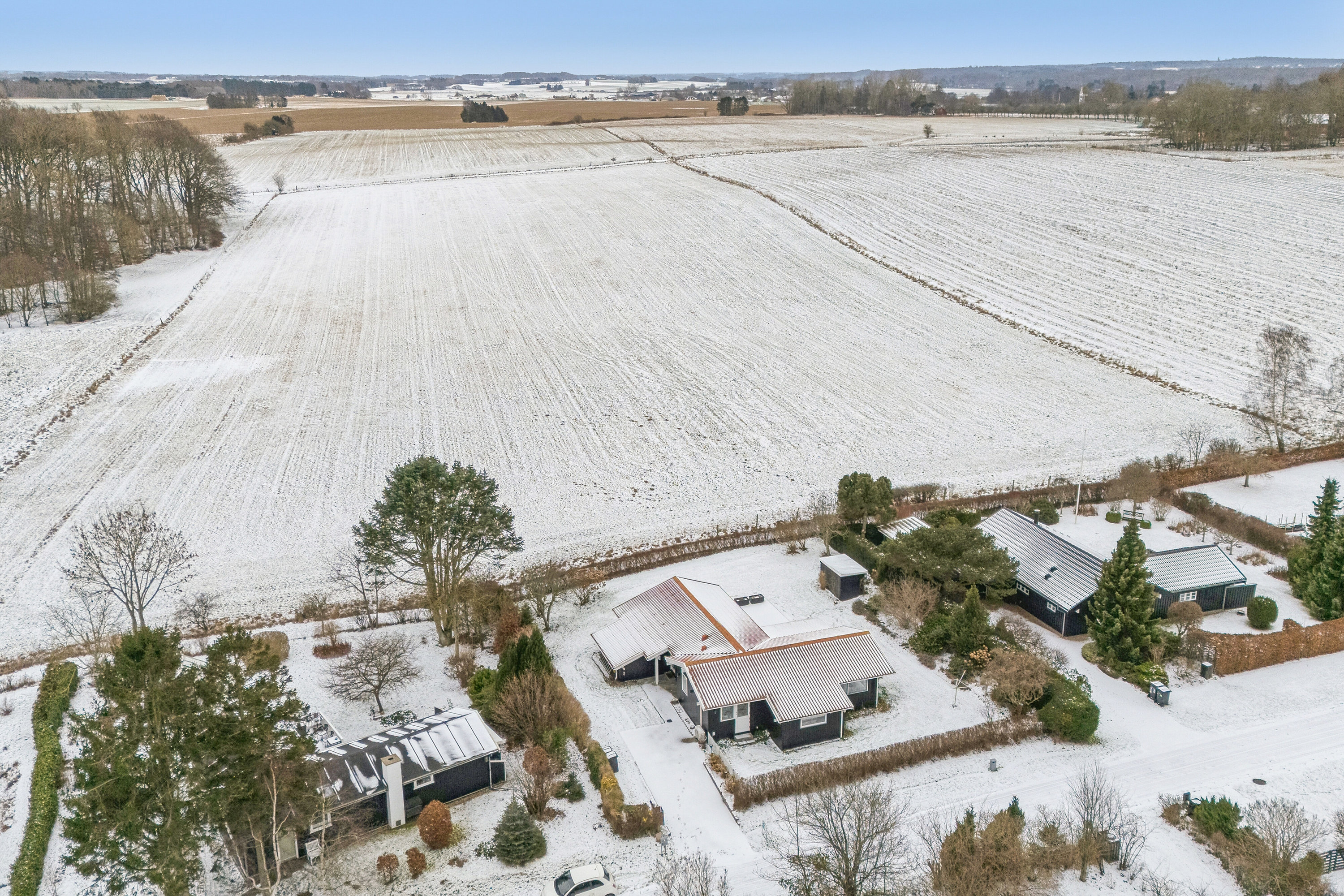 Fremhævet luftfoto billede i fuldskærmstilstand. Billede af Fasanvej 67, Villingerød, 3120 Dronningmølle