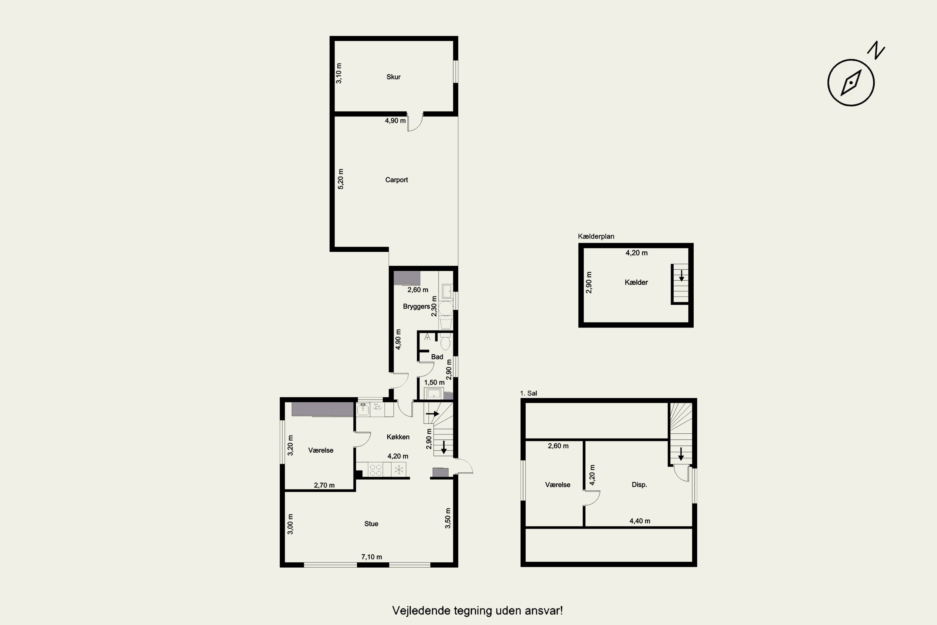 Plantegninger billede af Hornevej 4, 6862 Tistrup