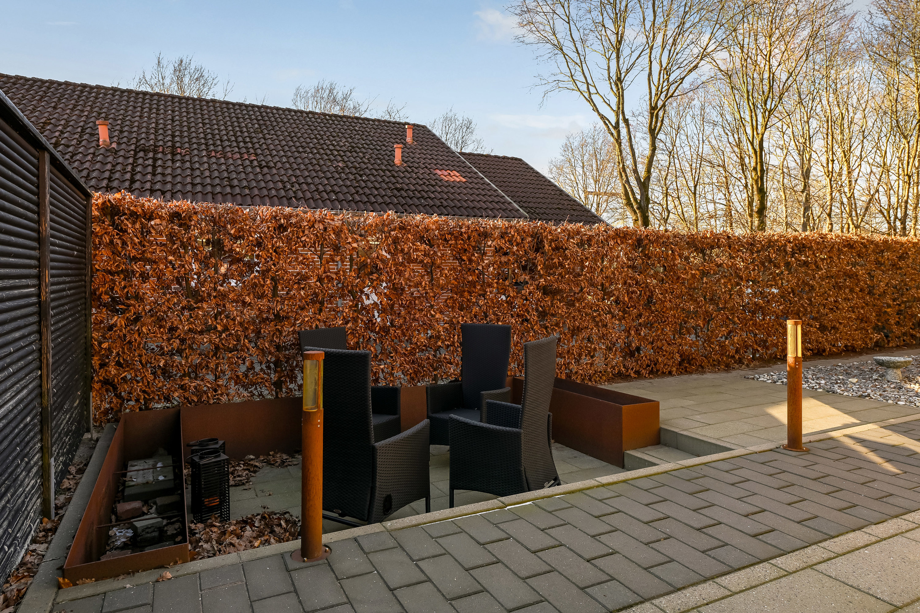 Fremhævet terrasse billede i fuldskærmstilstand. Billede af Lysningen 26, 7190 Billund