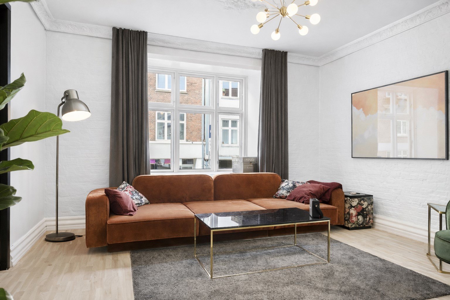 Fremhævet stue billede i fuldskærmstilstand. Billede af Holbergsgade 15, st.. tv., 9000 Aalborg