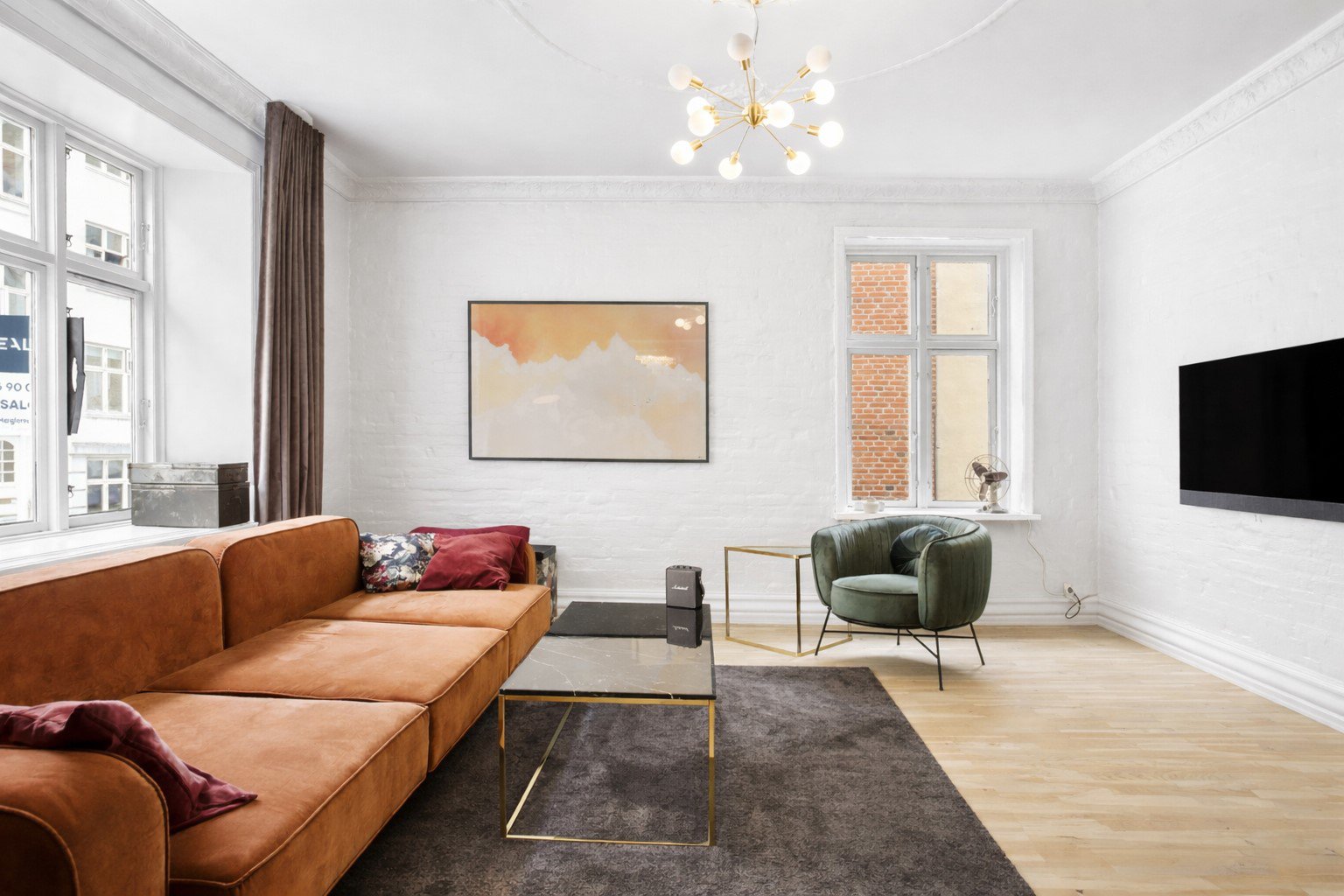 Fremhævet stue billede i fuldskærmstilstand. Billede af Holbergsgade 15, st.. tv., 9000 Aalborg