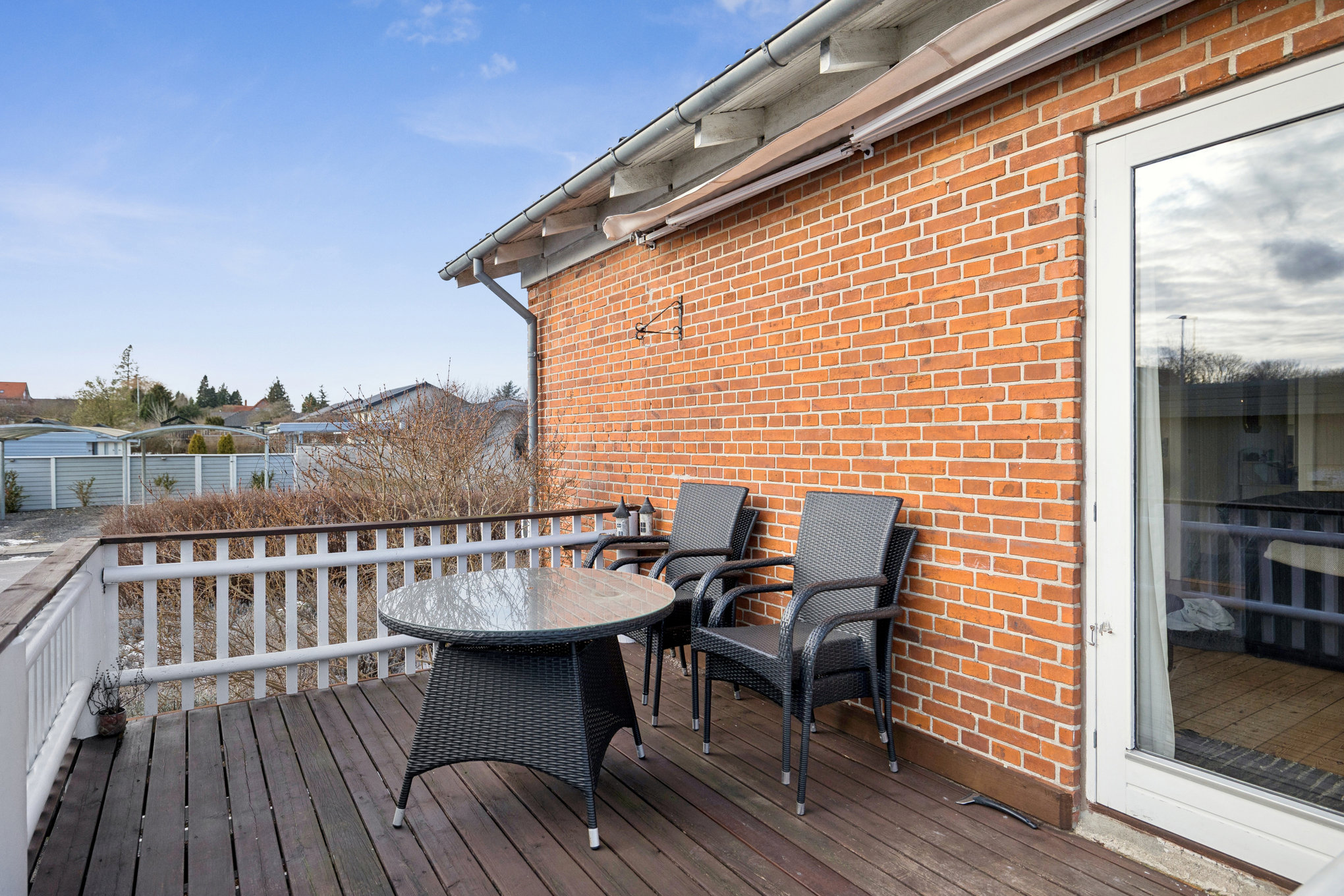 Fremhævet terrasse billede i fuldskærmstilstand. Billede af Lemvigvej 11, 8940 Randers SV