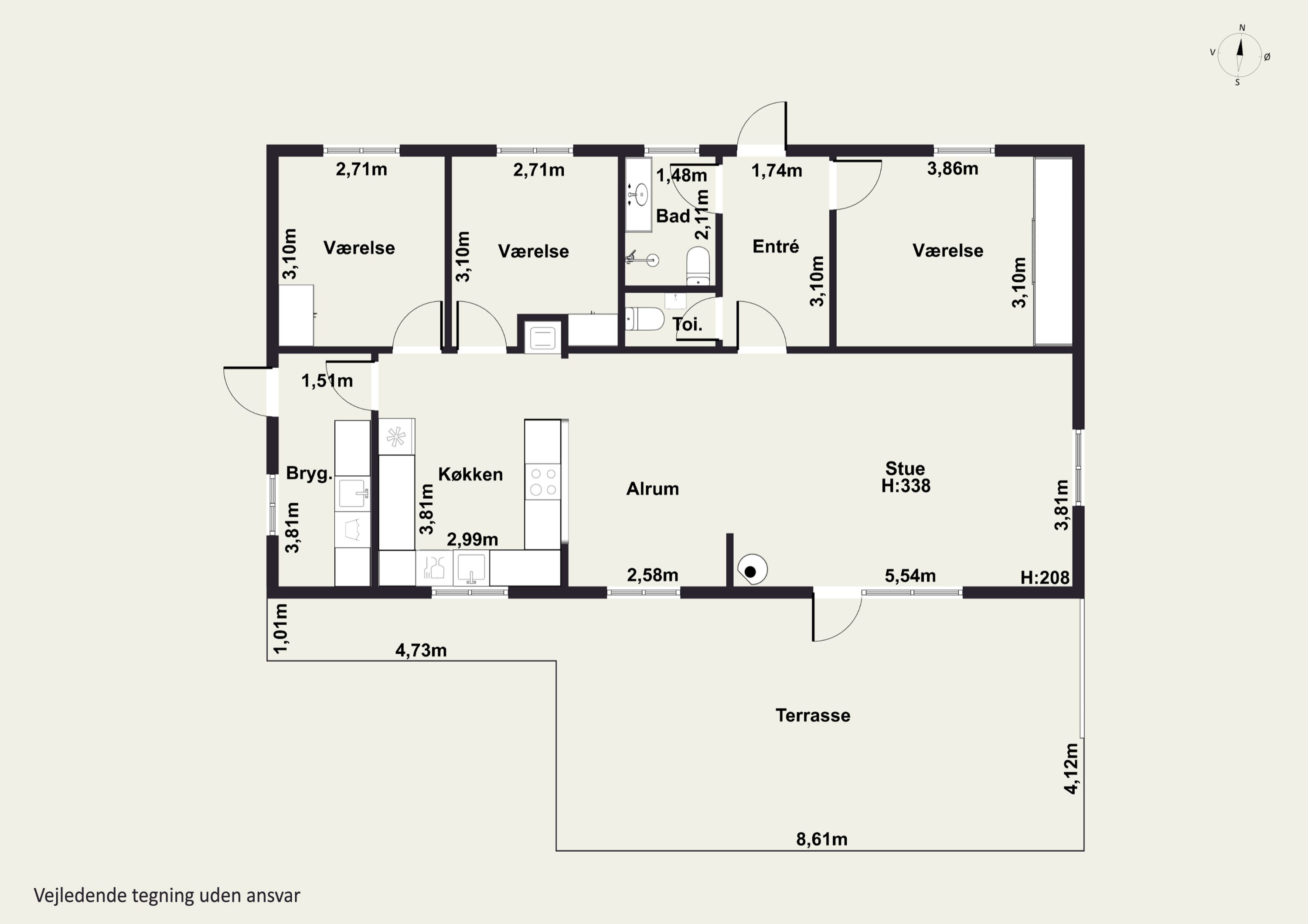 Plantegninger billede af Kragevej 7, 3120 Dronningmølle
