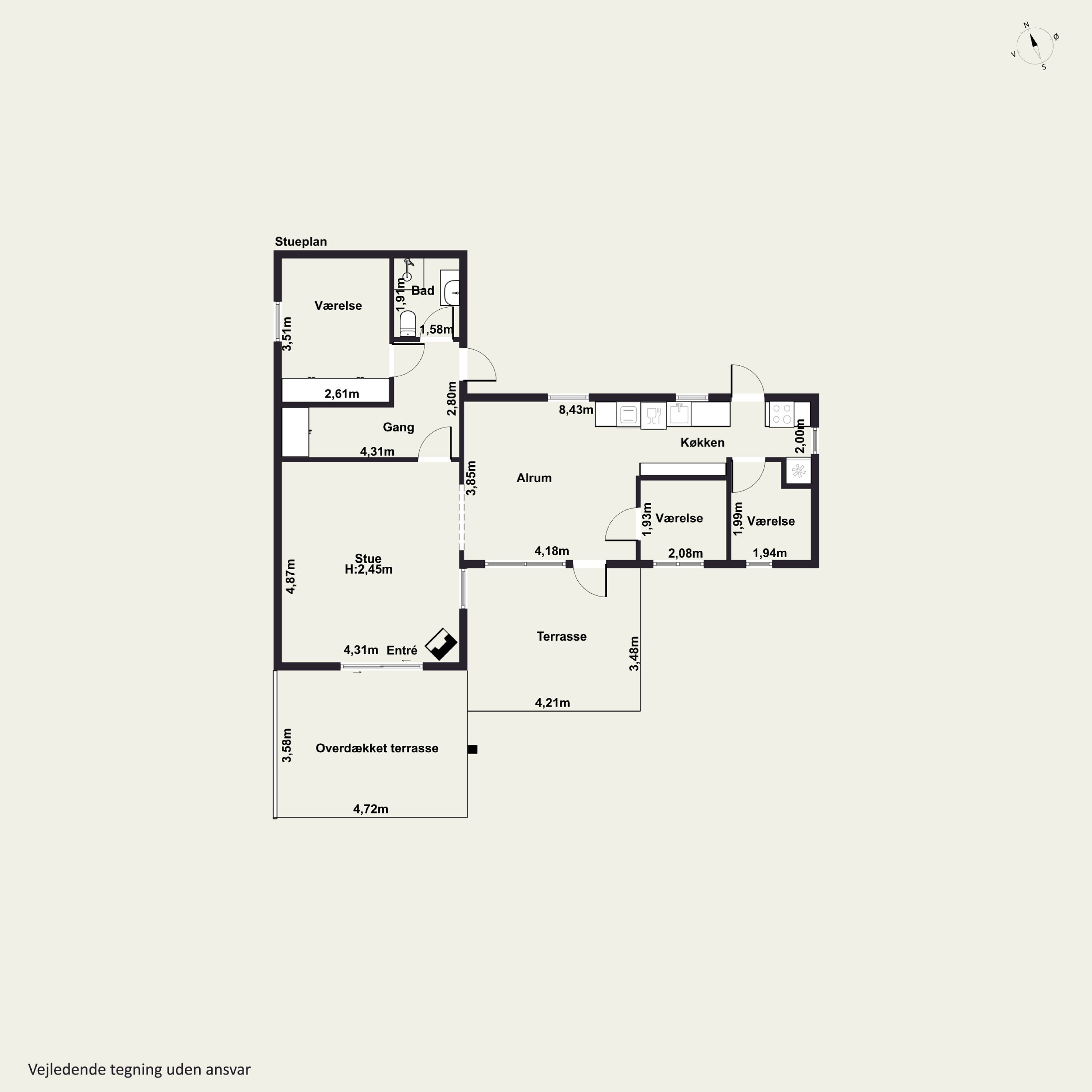 Plantegninger billede af Strandbjerggårdsvej 23, 4400 Kalundborg