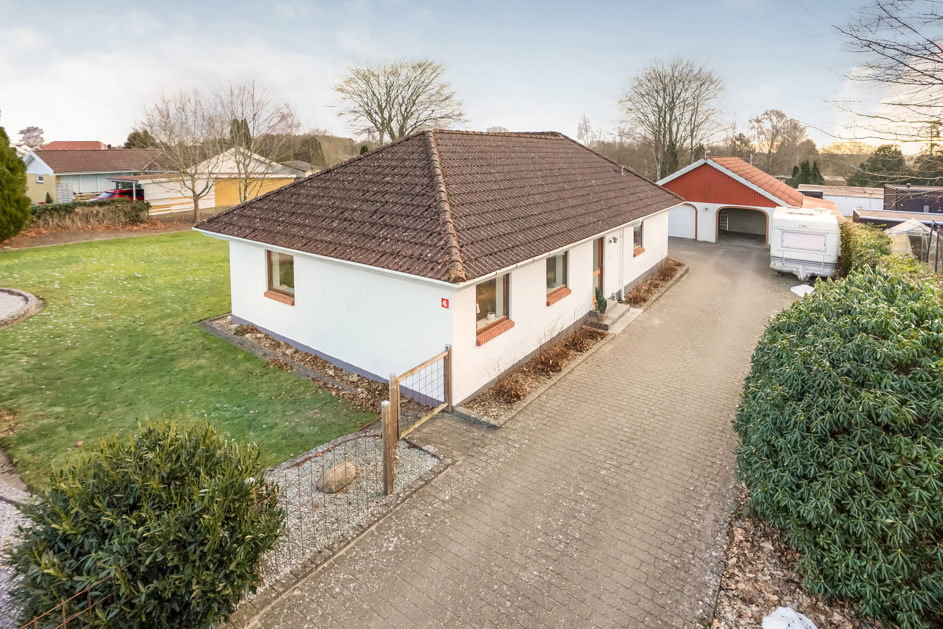 Fremhævet ejendommen billede i fuldskærmstilstand. Billede af A G Jensens Vej 4, 7250 Hejnsvig