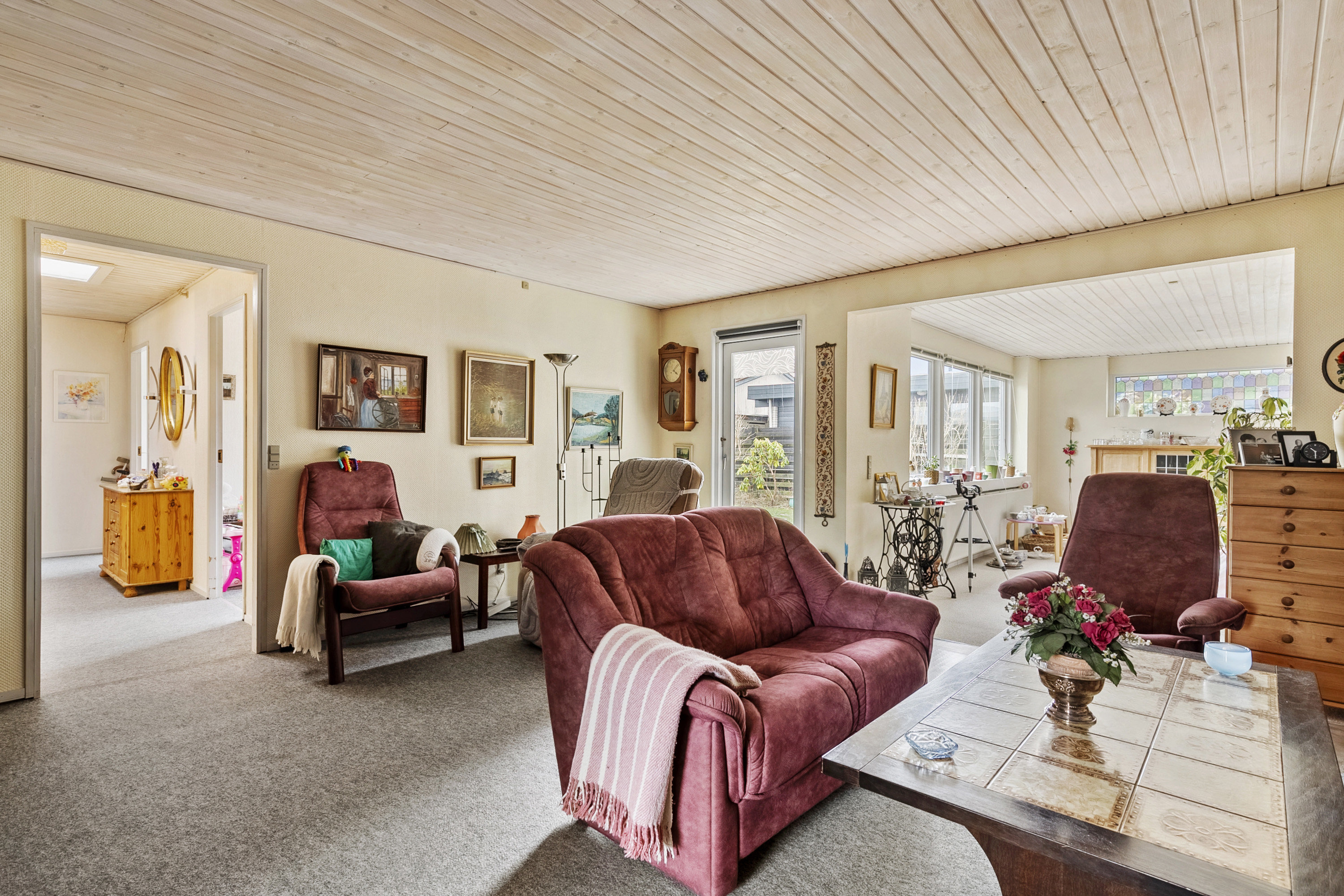 Fremhævet stue billede i fuldskærmstilstand. Billede af Hvedemarken 20, 8362 Hørning