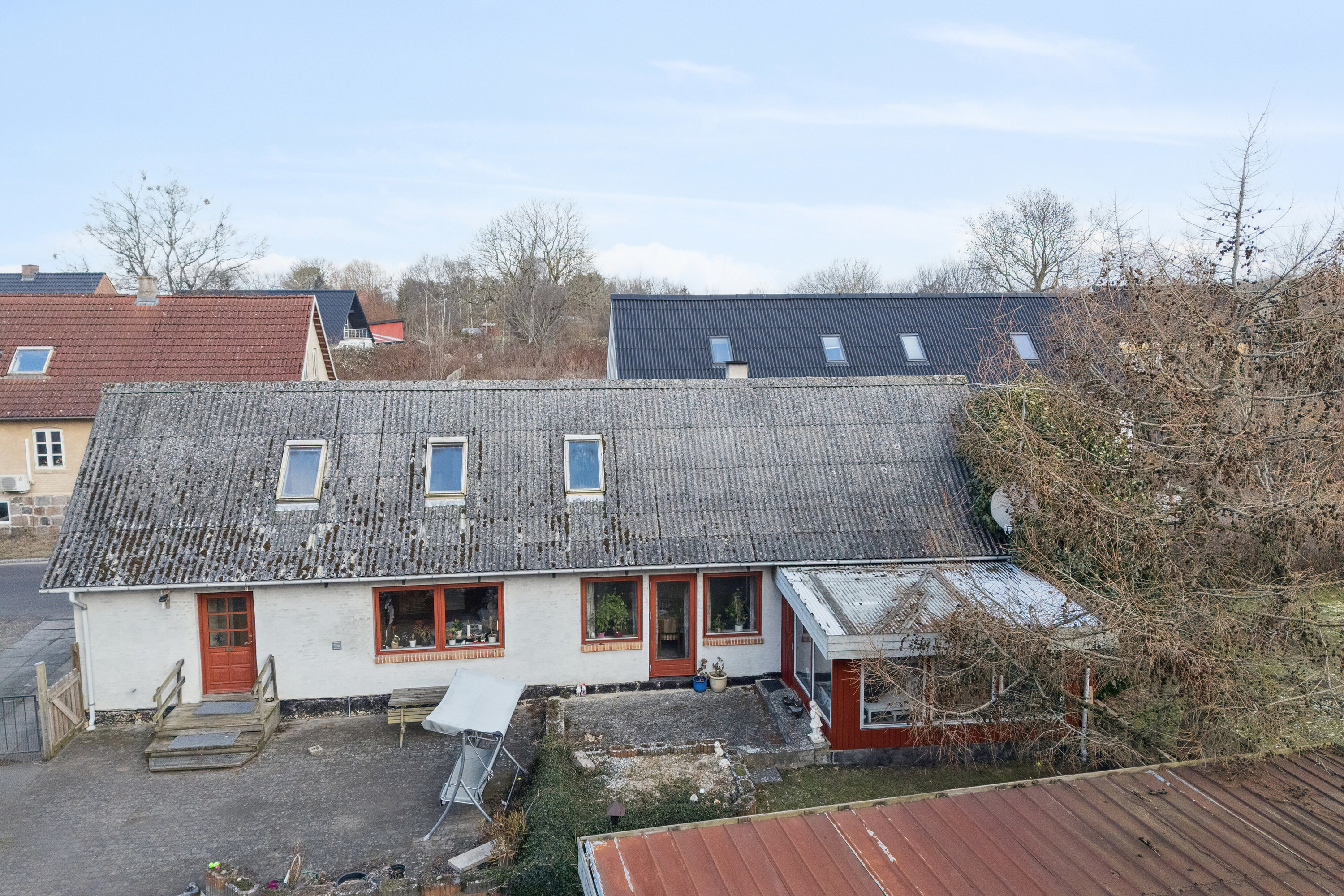 Fremhævet luftfoto billede i fuldskærmstilstand. Billede af Kaldredvej 24, 4593 Eskebjerg