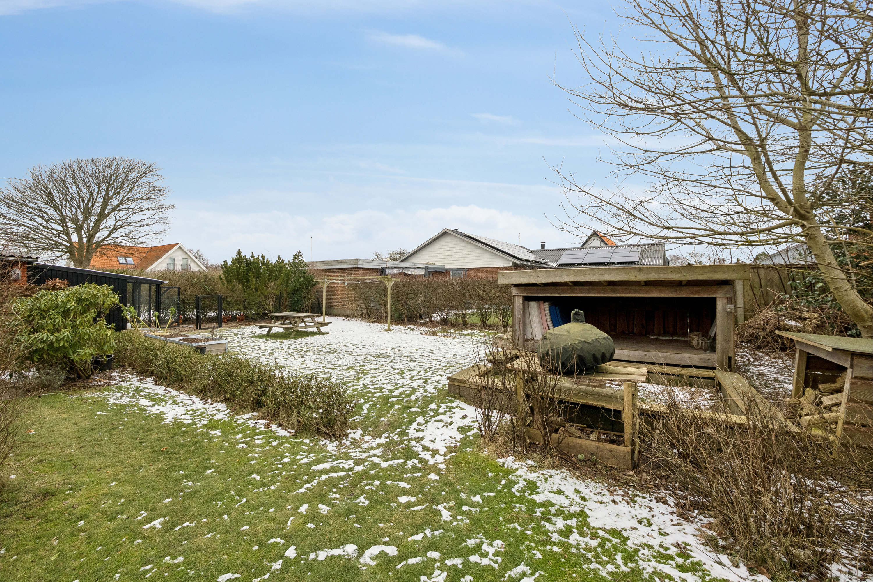 Fremhævet set fra haven billede i fuldskærmstilstand. Billede af Gramsvej 4, 7700 Thisted