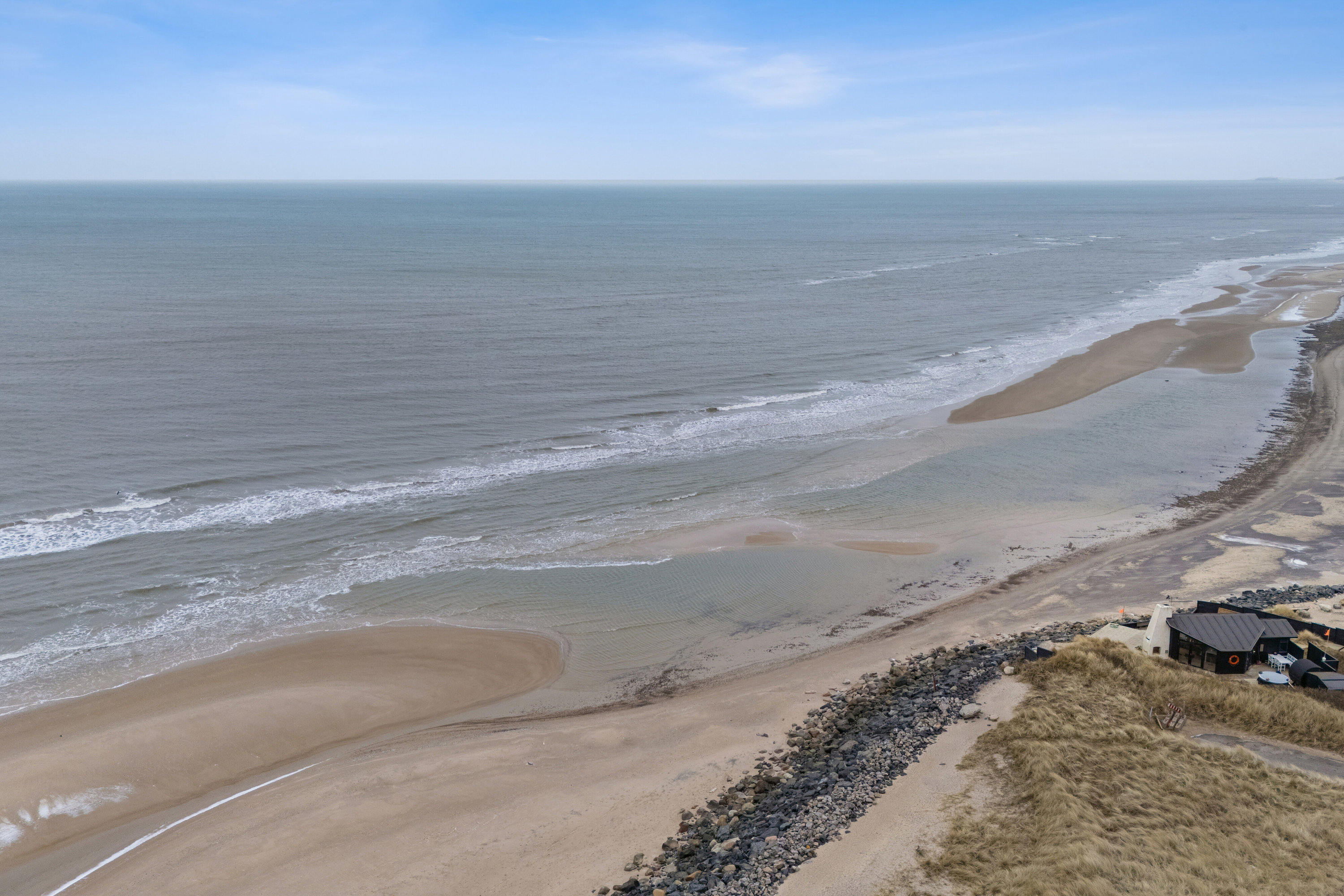 Fremhævet luftfoto billede i fuldskærmstilstand. Billede af Ved Stranden 5, Skal Klit, 9800 Hjørring