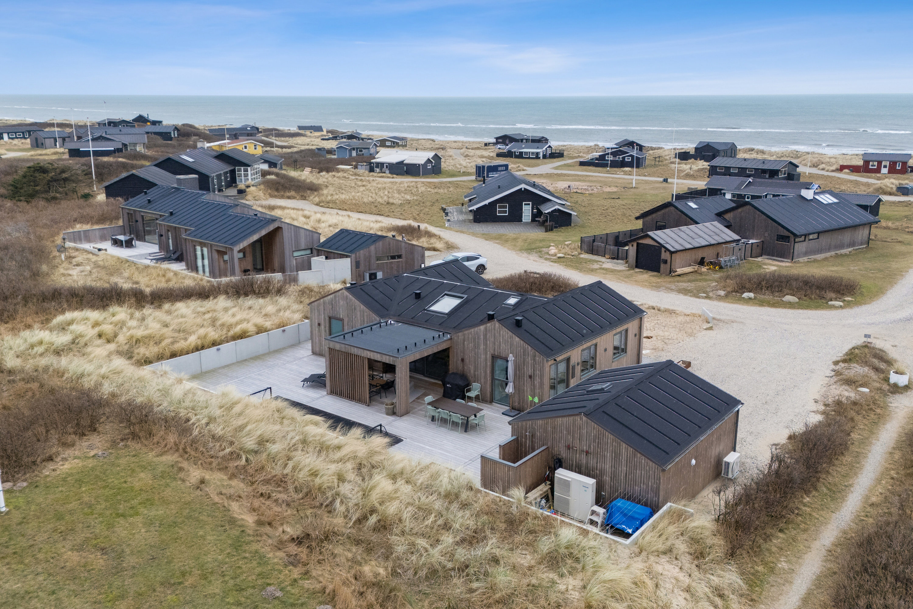 Fremhævet luftfoto billede i fuldskærmstilstand. Billede af Ved Stranden 5, Skal Klit, 9800 Hjørring