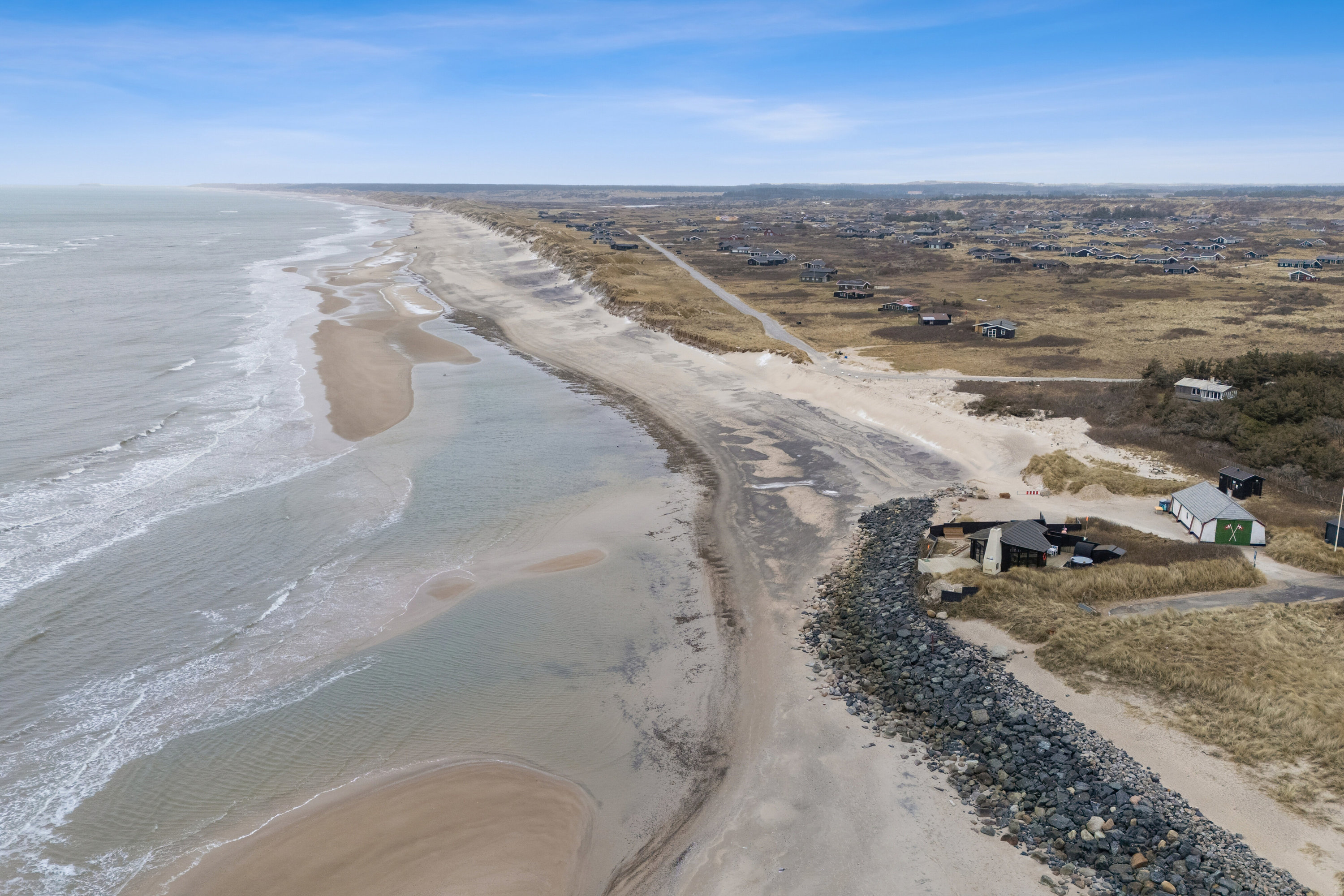Fremhævet luftfoto billede i fuldskærmstilstand. Billede af Ved Stranden 5, Skal Klit, 9800 Hjørring