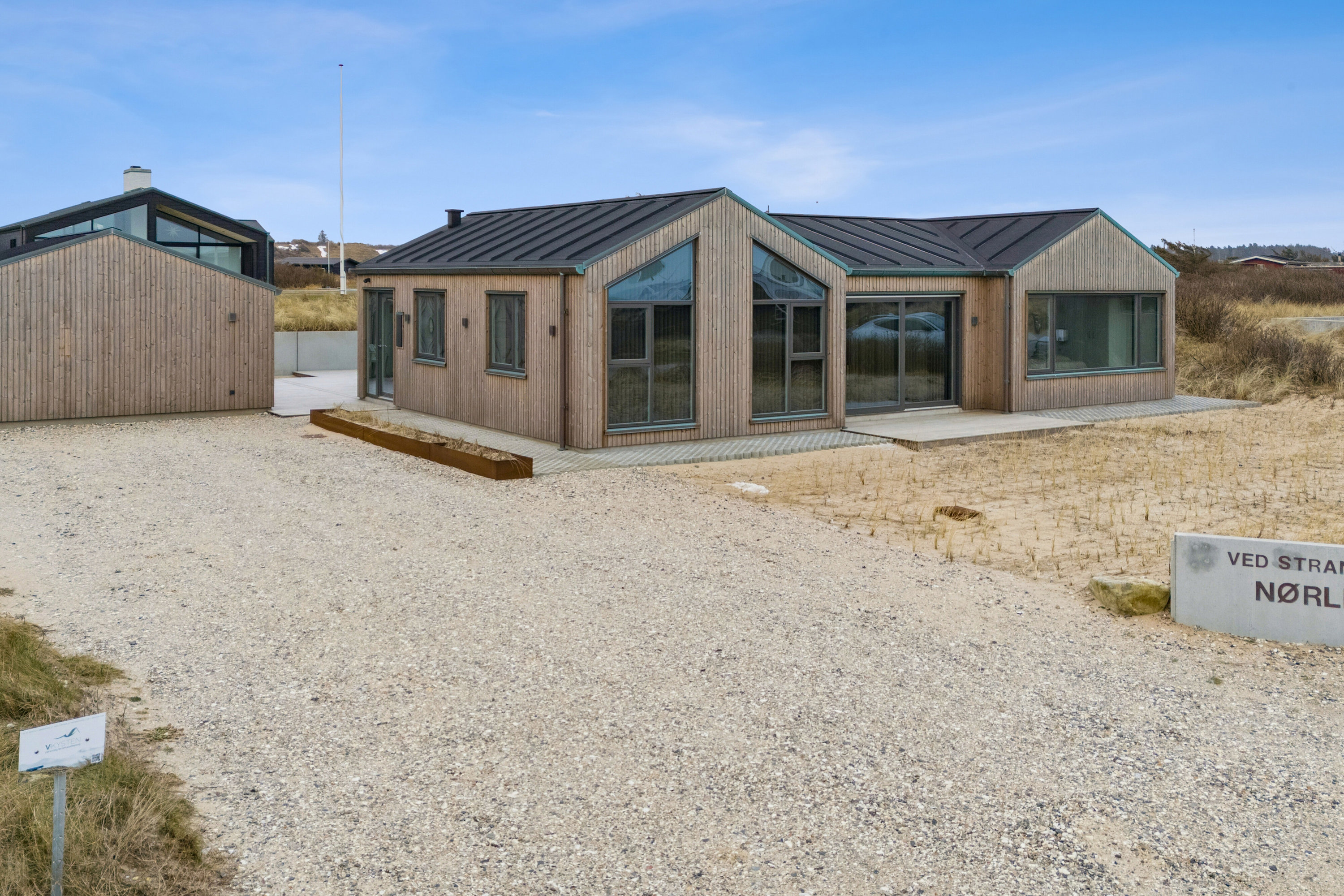 Fremhævet luftfoto billede i fuldskærmstilstand. Billede af Ved Stranden 5, Skal Klit, 9800 Hjørring