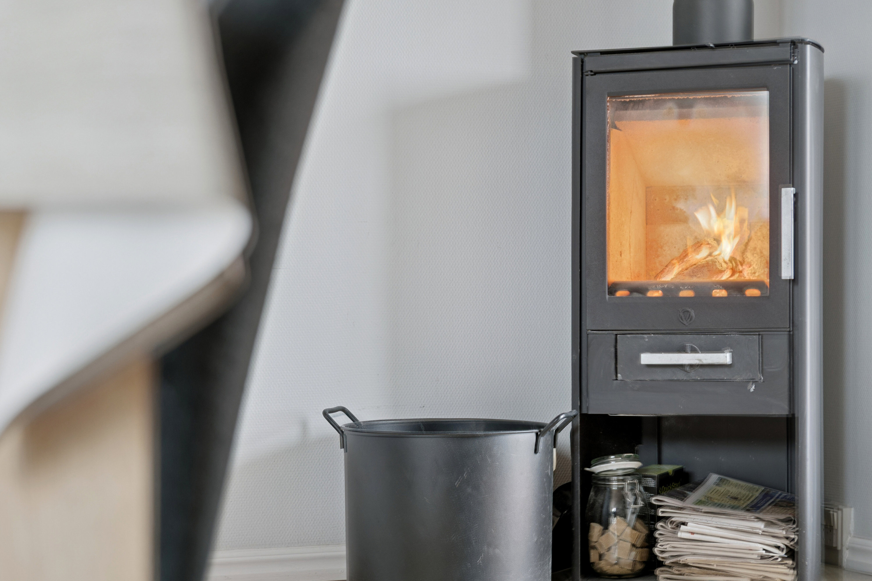 Fremhævet stue billede i fuldskærmstilstand. Billede af Valmuevej 6, 9870 Sindal