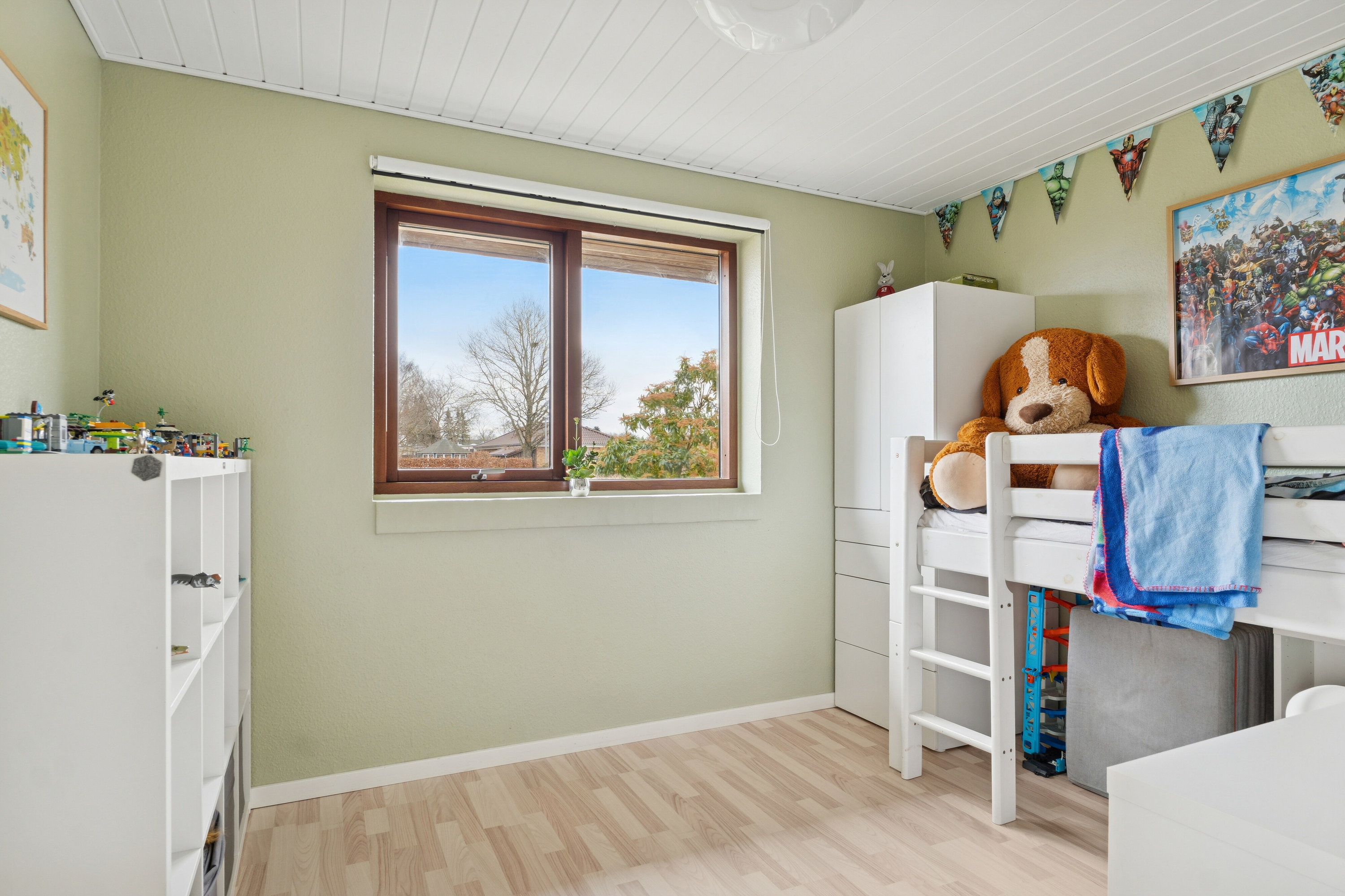 Fremhævet soveværelse billede i fuldskærmstilstand. Billede af Rosenhaven 1, 8620 Kjellerup