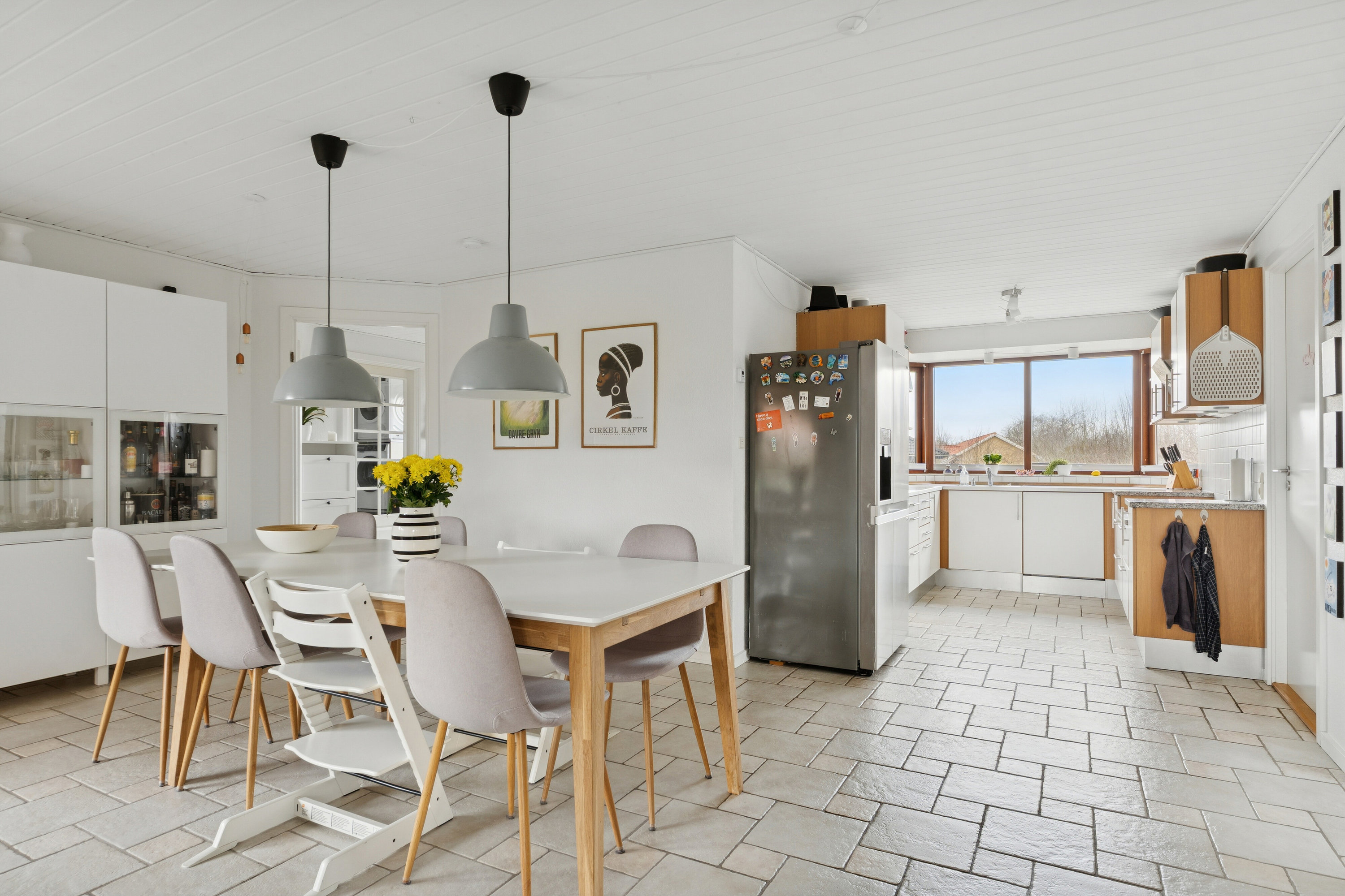 Fremhævet spisestue billede i fuldskærmstilstand. Billede af Rosenhaven 1, 8620 Kjellerup