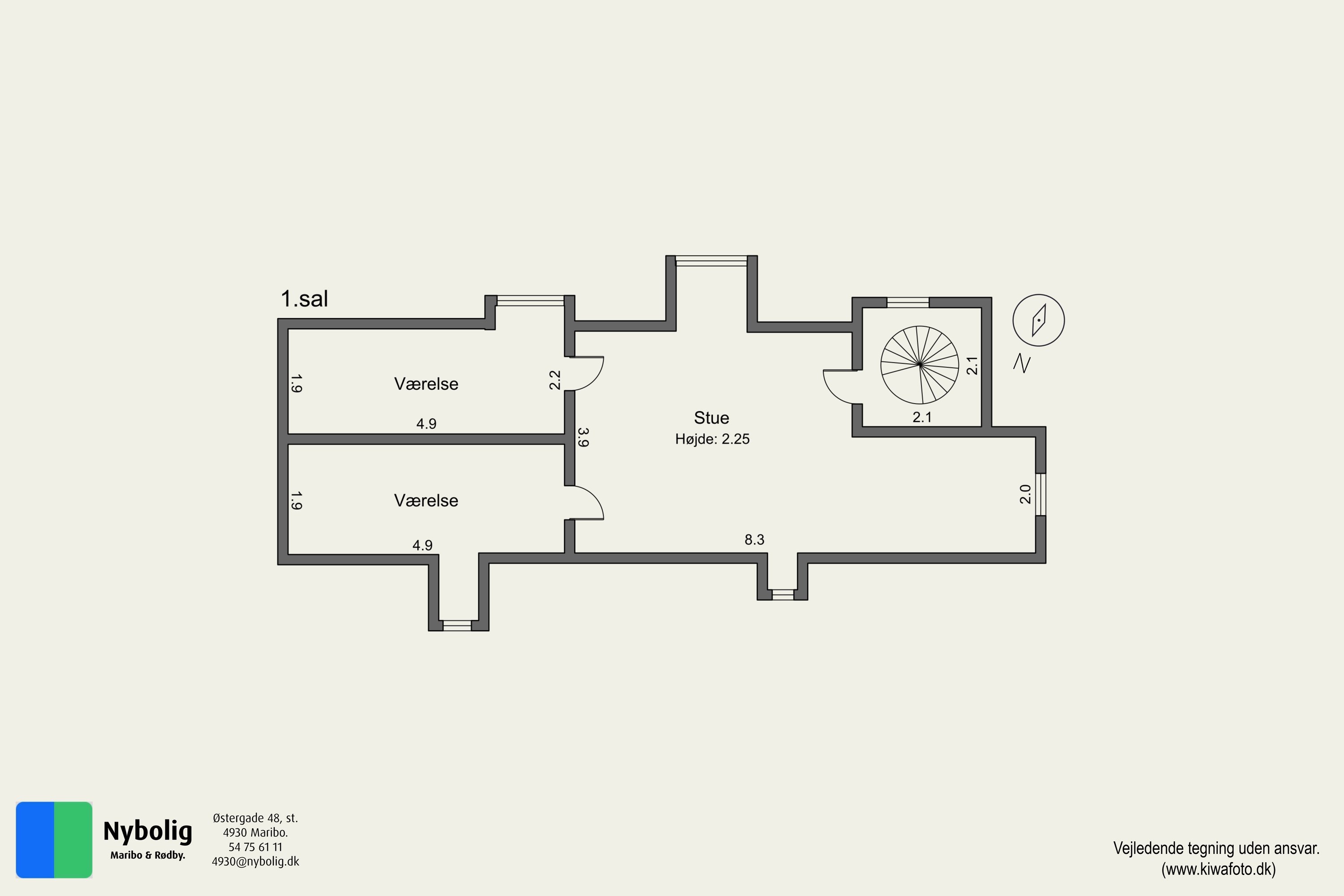 Plantegninger billede af Refshale Byvej 14, 4930 Maribo