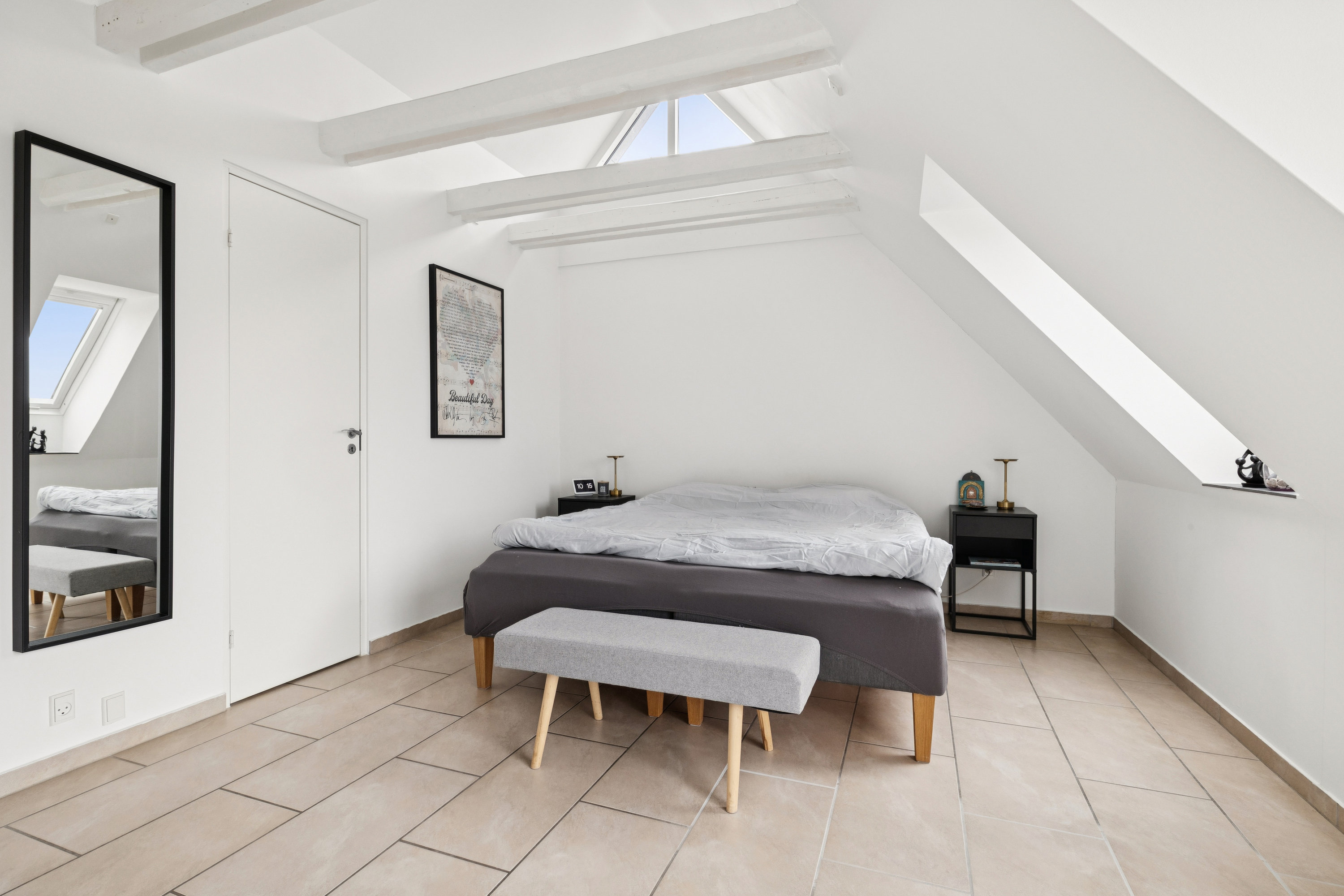 Fremhævet soveværelse billede i fuldskærmstilstand. Billede af Krøyer Kielbergs Vej 15, 8660 Skanderborg