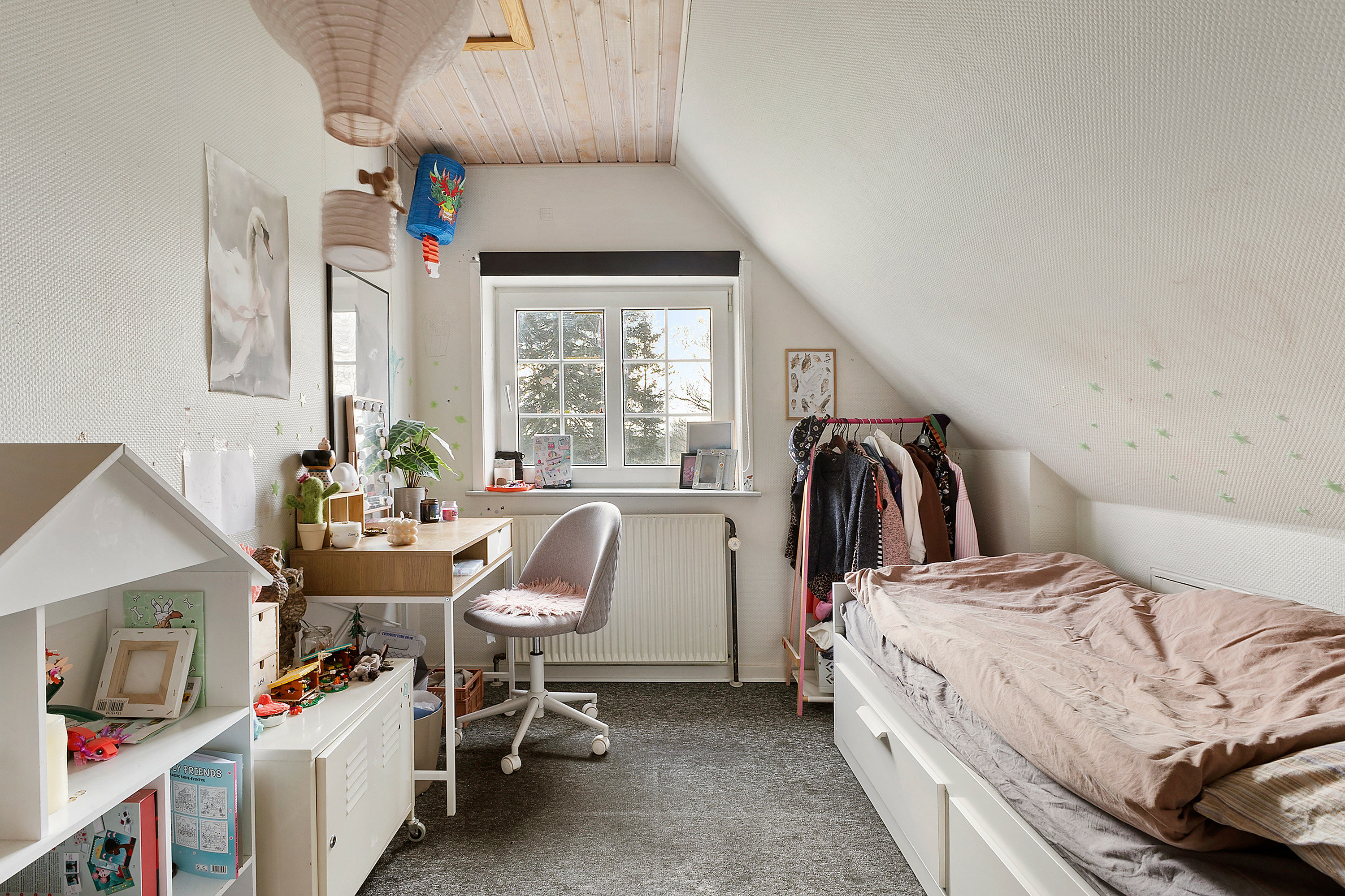 Fremhævet soveværelse billede i fuldskærmstilstand. Billede af Lustrupvej 42, 6760 Ribe