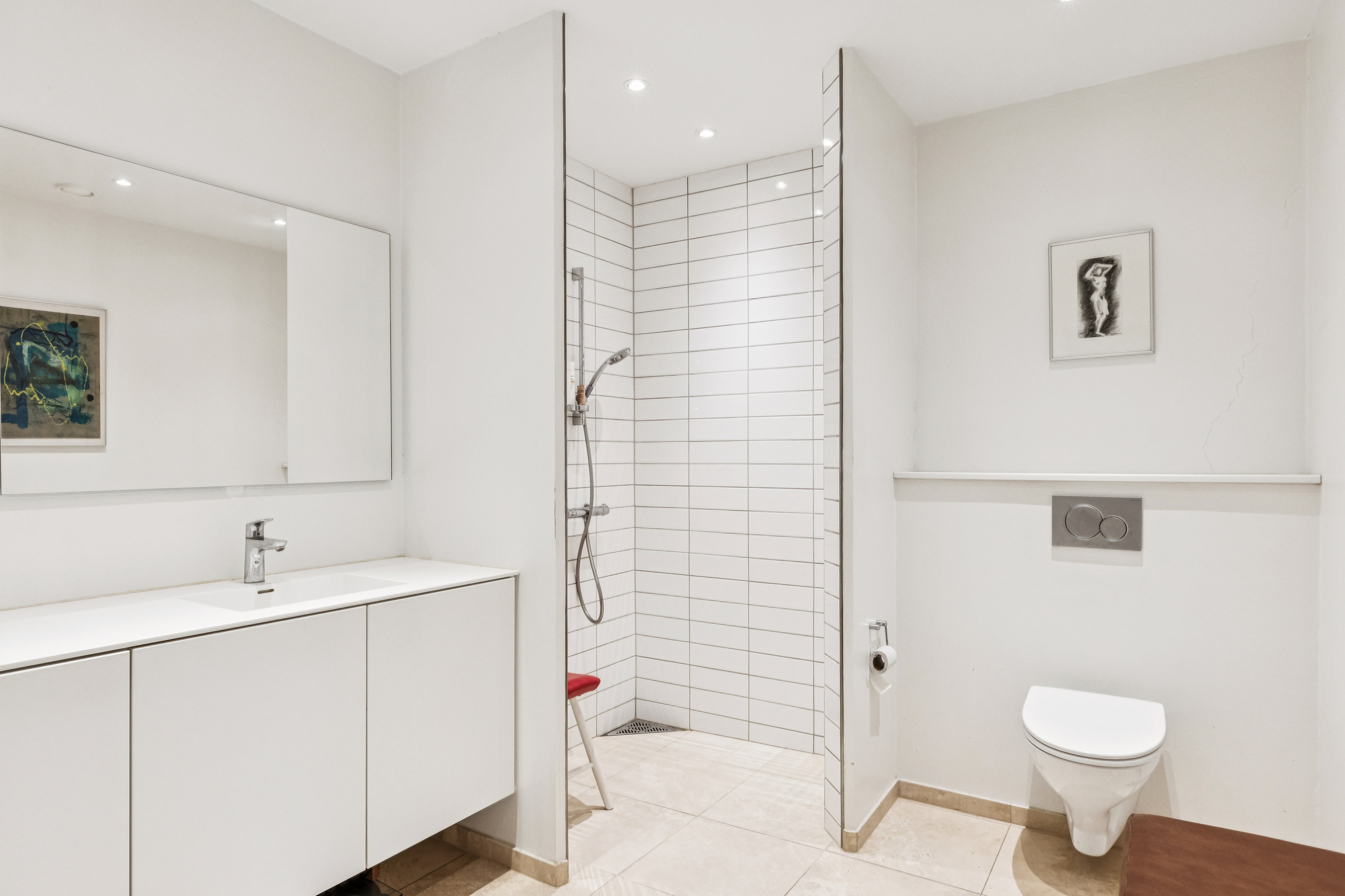 Fremhævet badeværelse billede i fuldskærmstilstand. Billede af Sct Nicolaj Gade 12C, 6760 Ribe