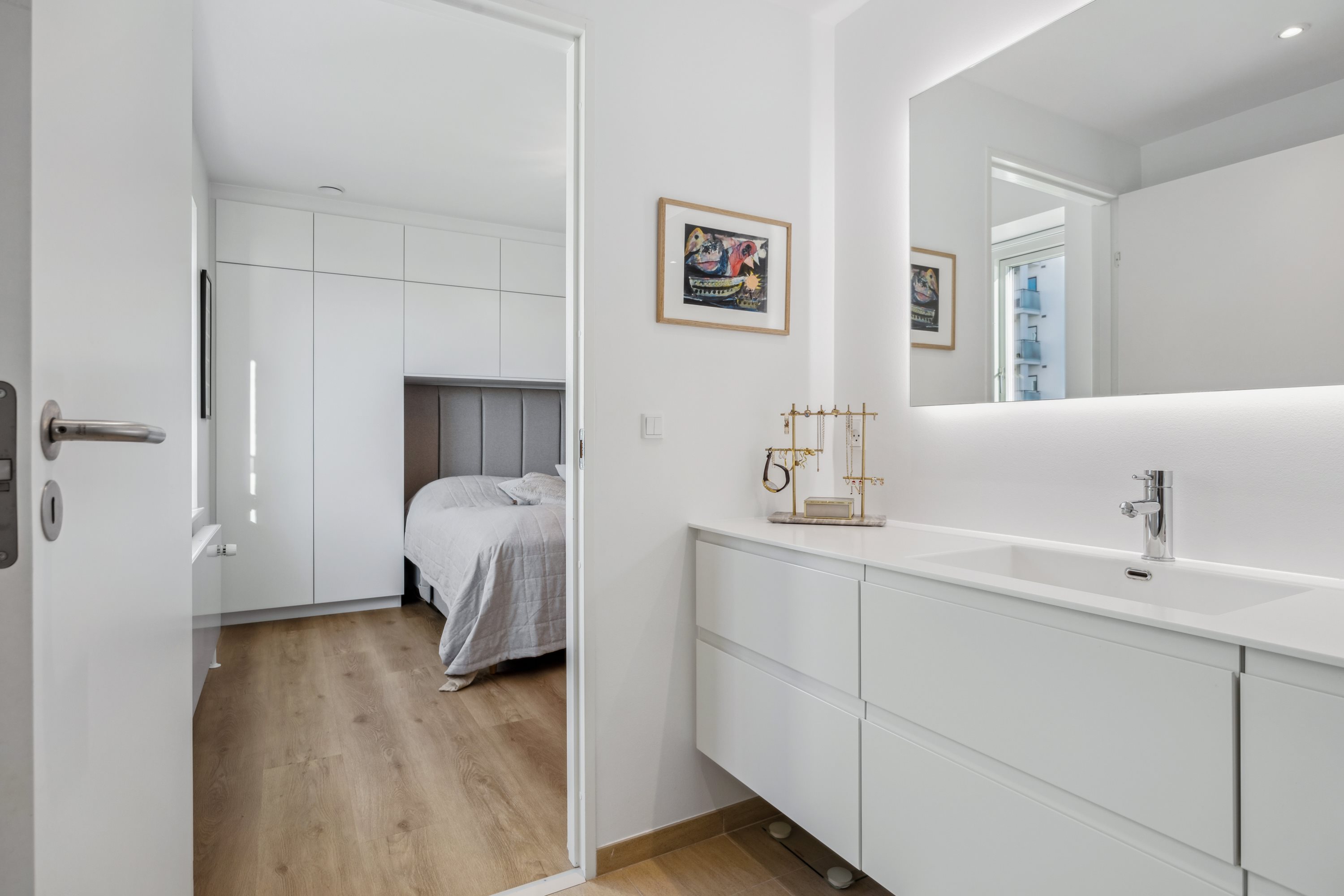 Fremhævet badeværelse billede i fuldskærmstilstand. Billede af Sundby Brygge 11, st.. mf., 9400 Nørresundby