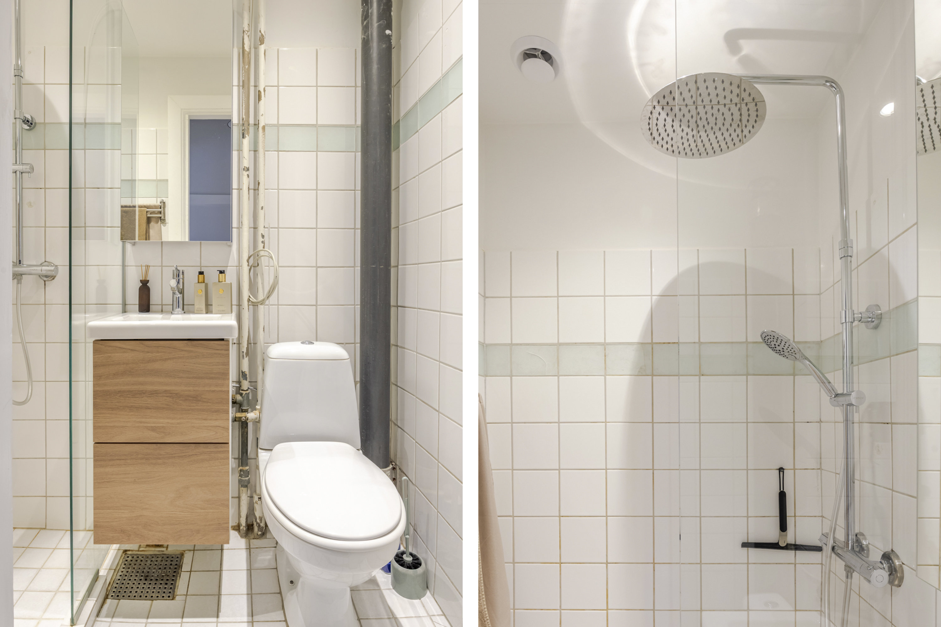 Fremhævet badeværelse billede i fuldskærmstilstand. Billede af Vibevej 45, 2. tv., 2400 København NV