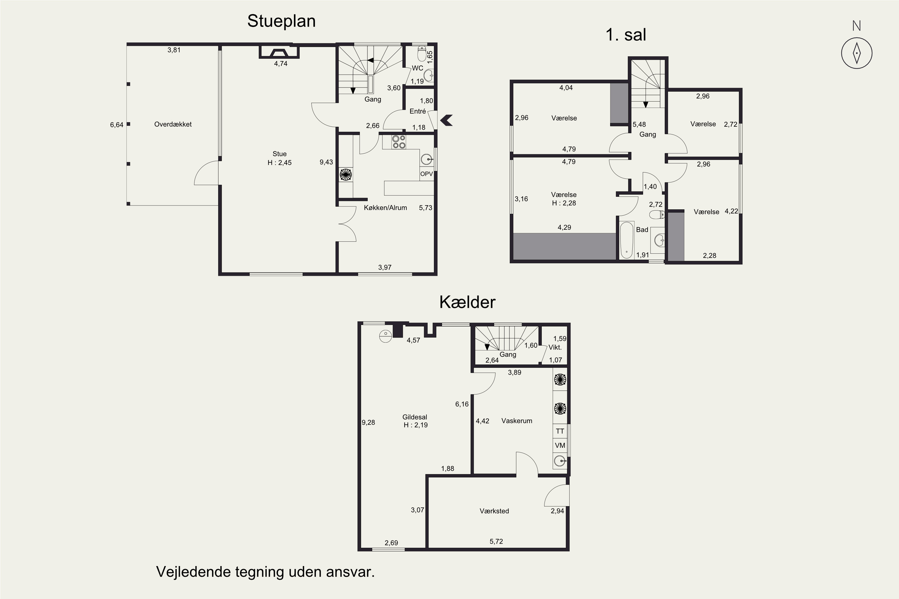 Plantegninger billede af Mågevej 34, Fuglevang, 8700 Horsens