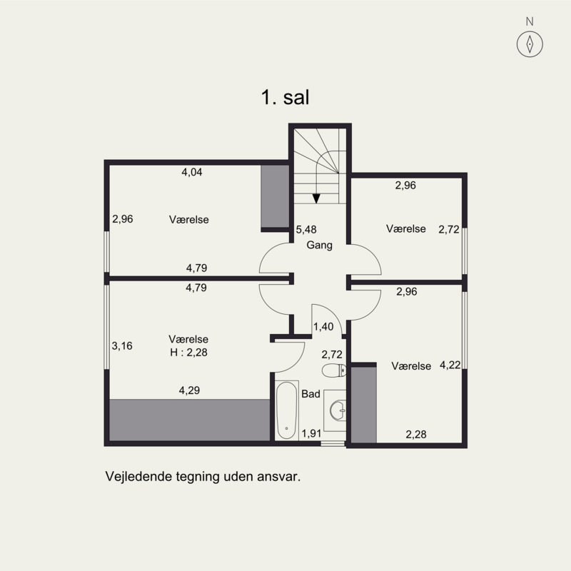 Plantegninger billede af Mågevej 34, Fuglevang, 8700 Horsens