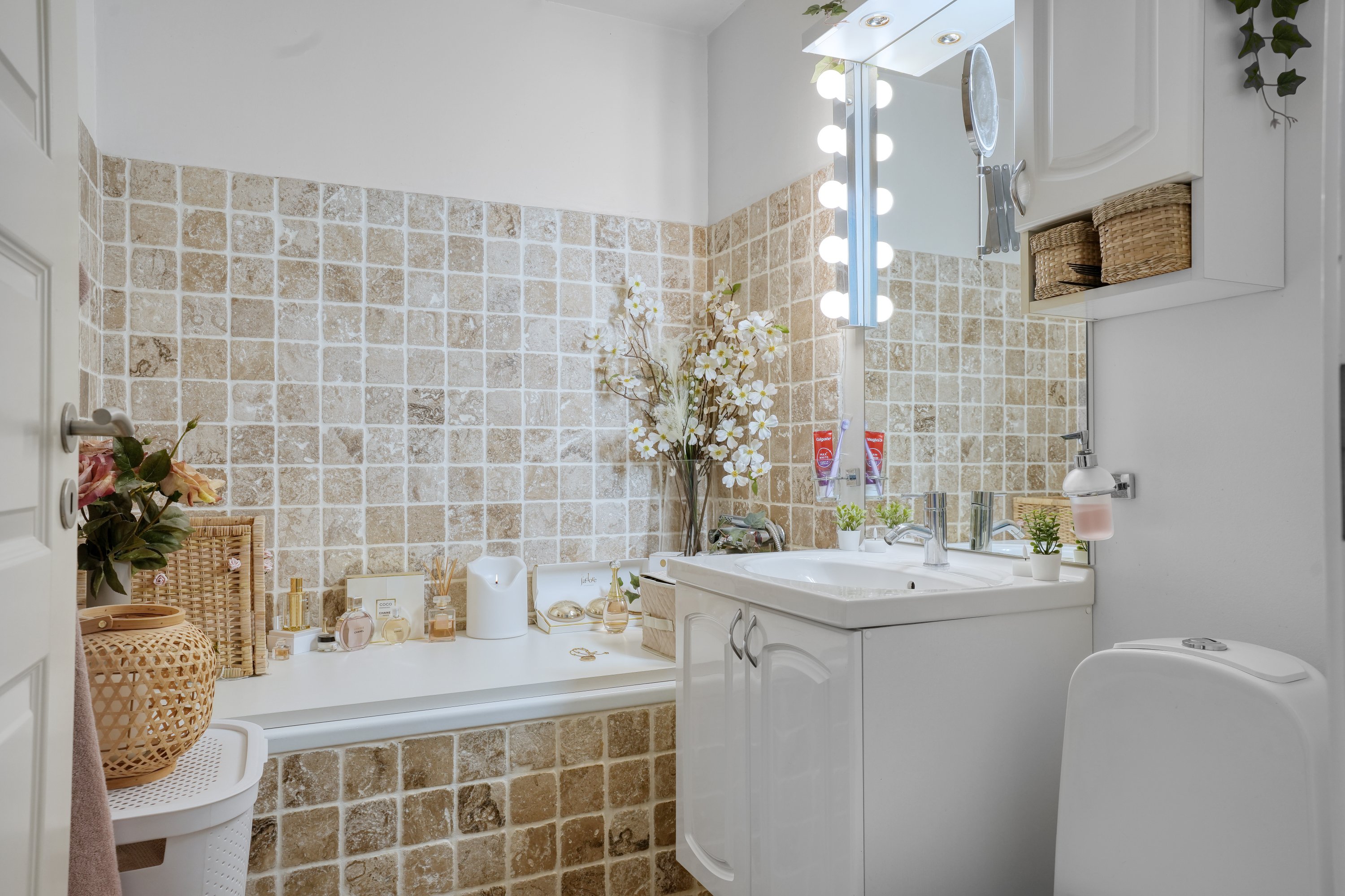 Fremhævet badeværelse billede i fuldskærmstilstand. Billede af Kildevangsparken 18, 4390 Vipperød