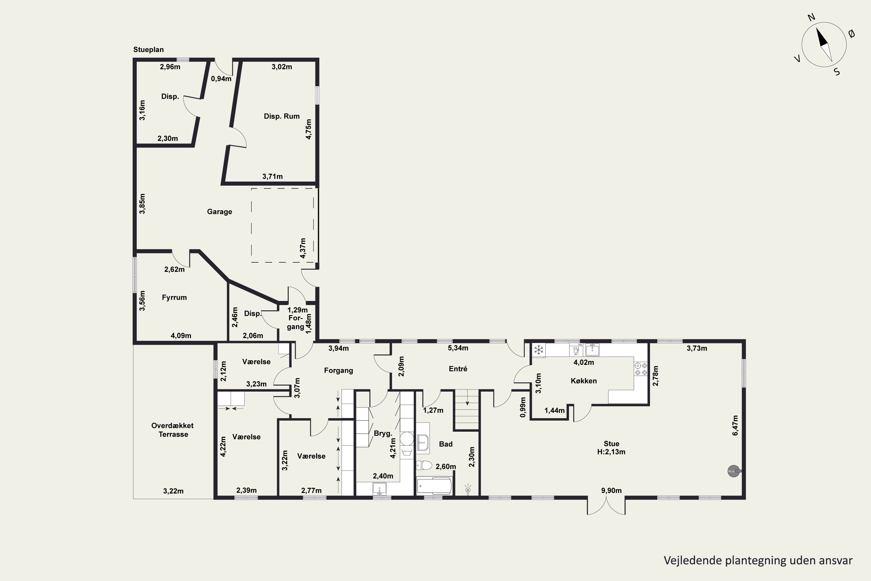 Plantegninger billede af Bavnehøjvej 6, Kobberup, 7850 Stoholm Jyll